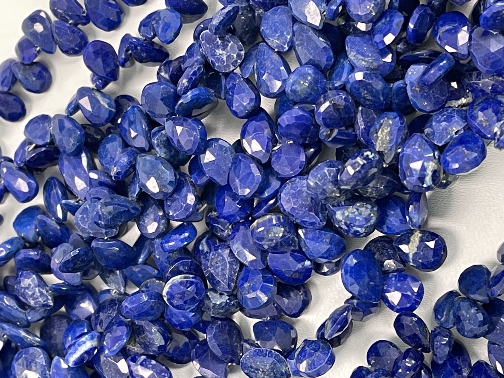 Lapis Pear Faceted