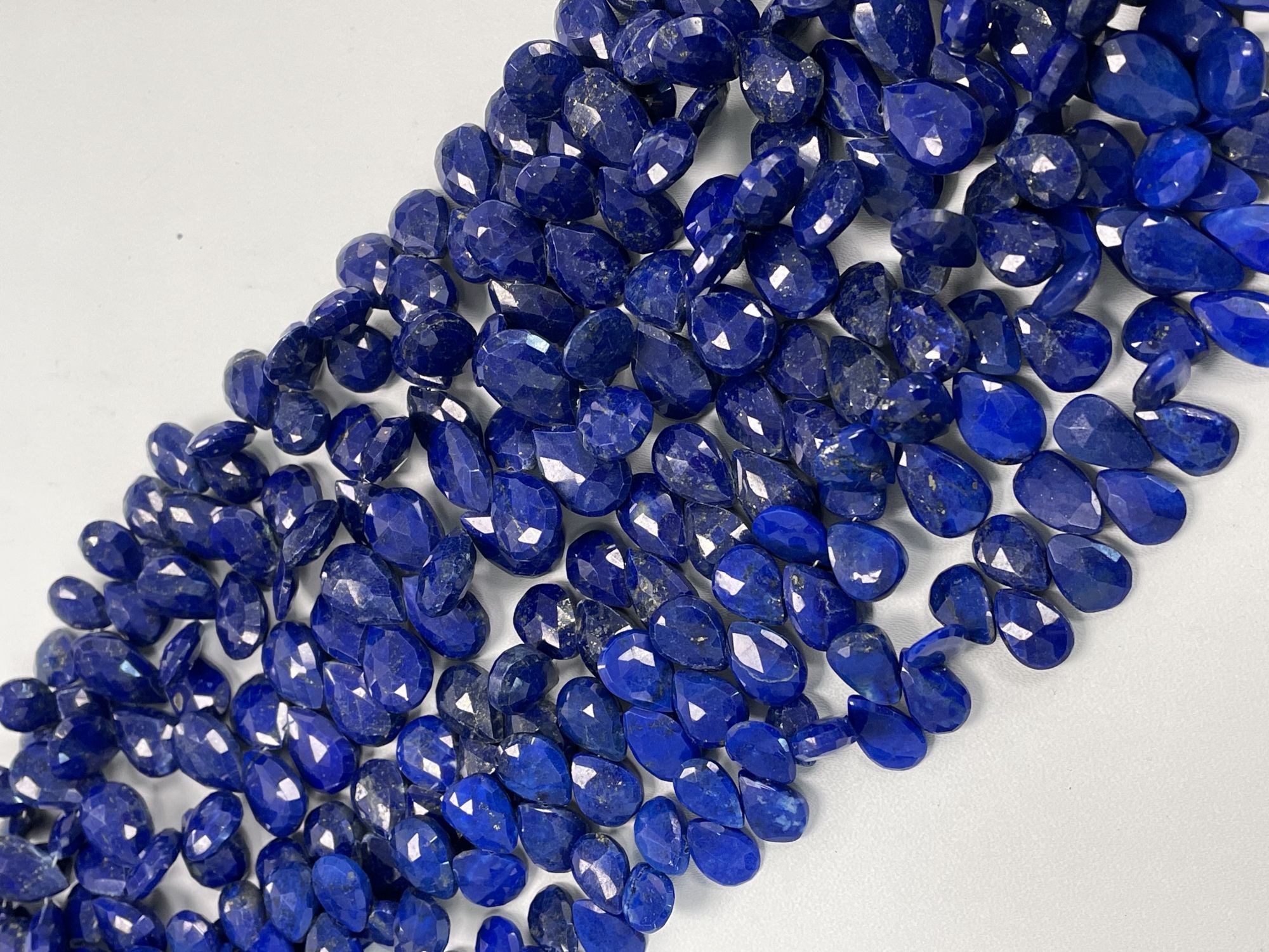 Lapis Pear Faceted