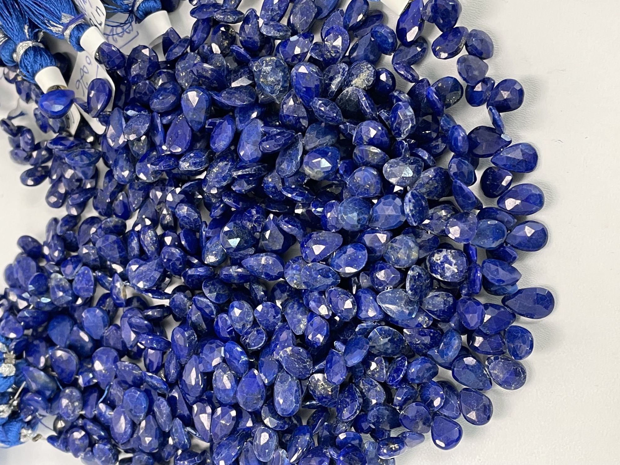 Lapis Pear Faceted