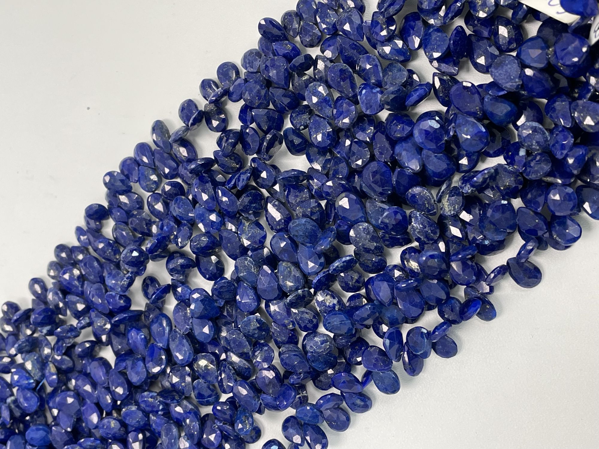 Lapis Pear Faceted
