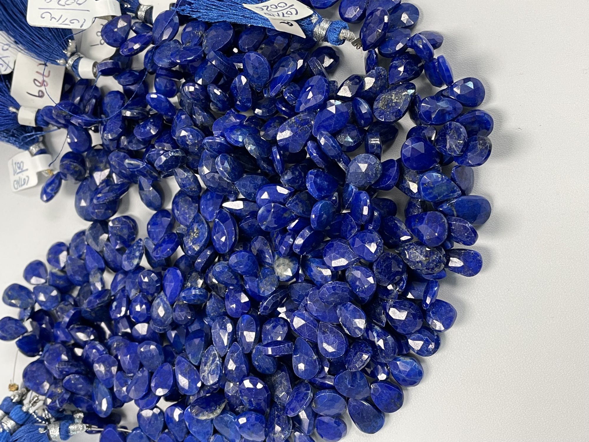 Lapis Pear Faceted