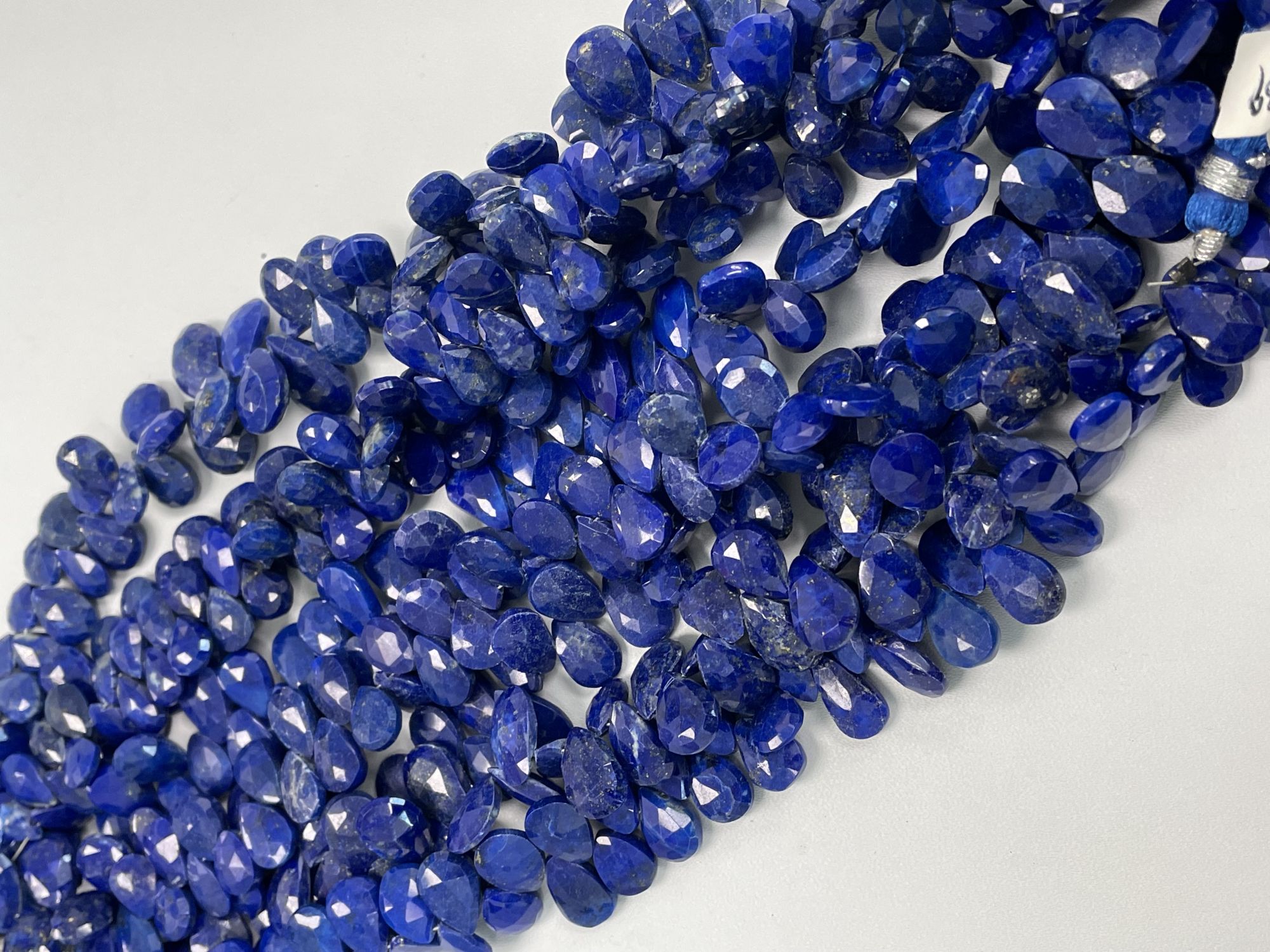 Lapis Pear Faceted