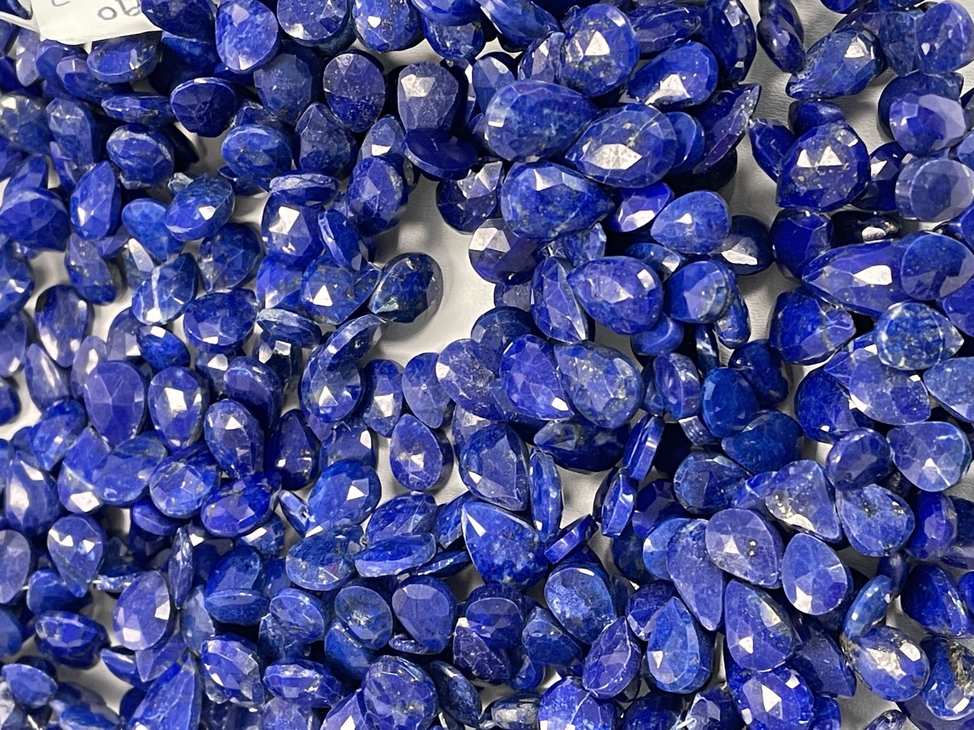 Lapis Pear Faceted