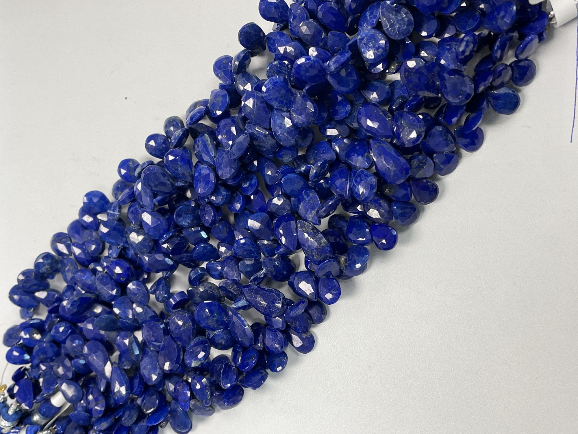 Lapis Pear Faceted
