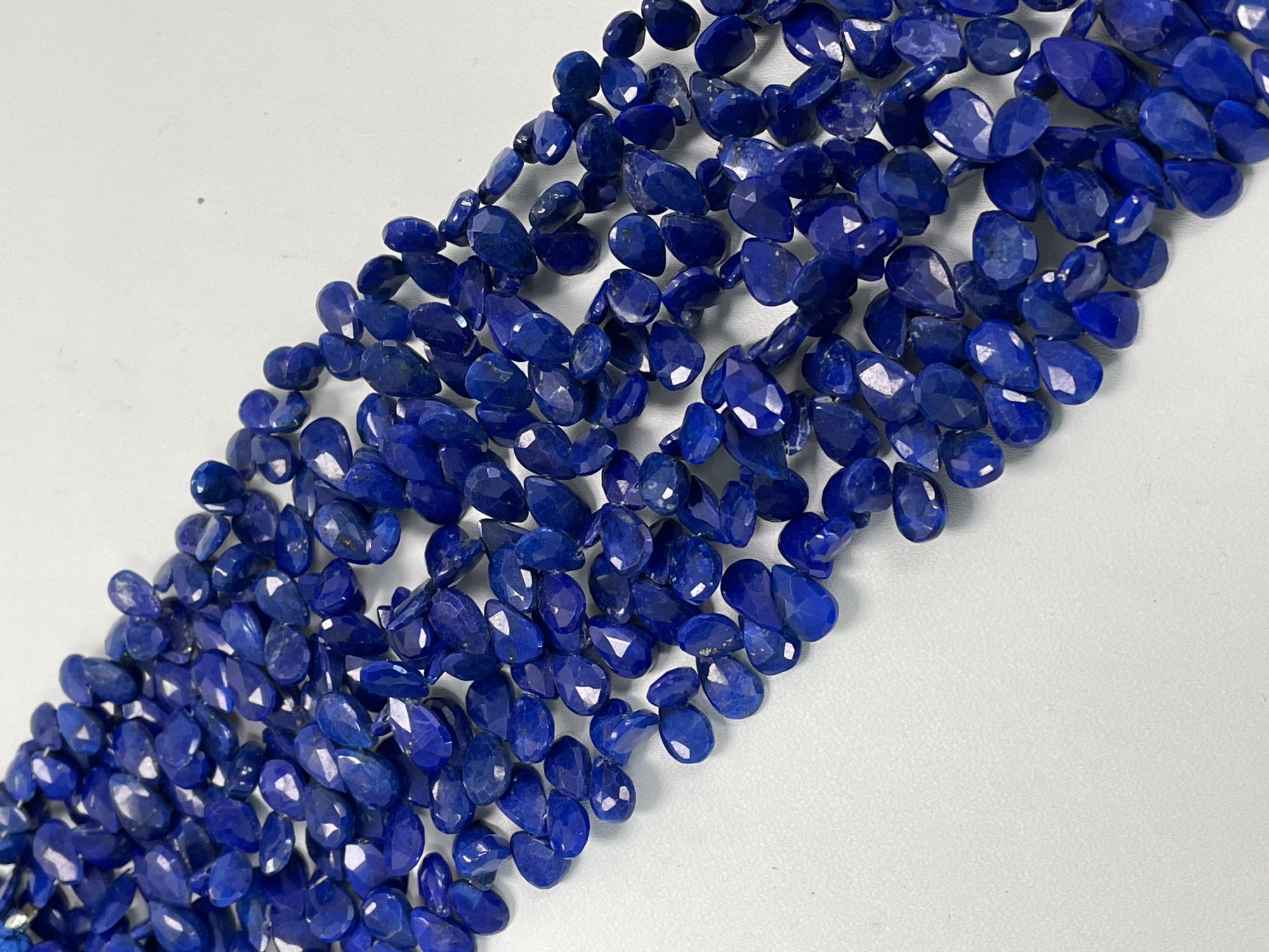 Lapis Pear Faceted