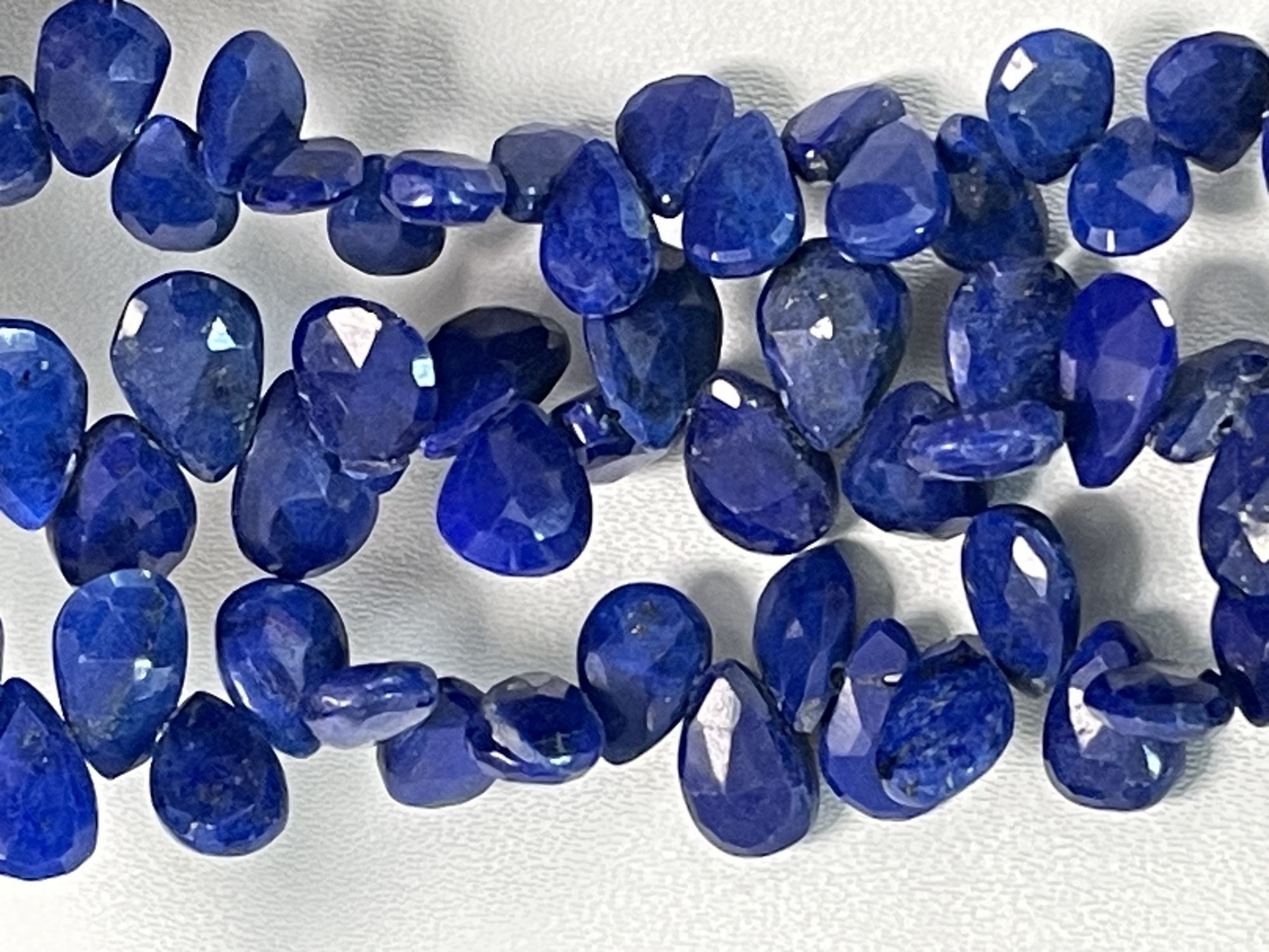 Lapis Pear Faceted