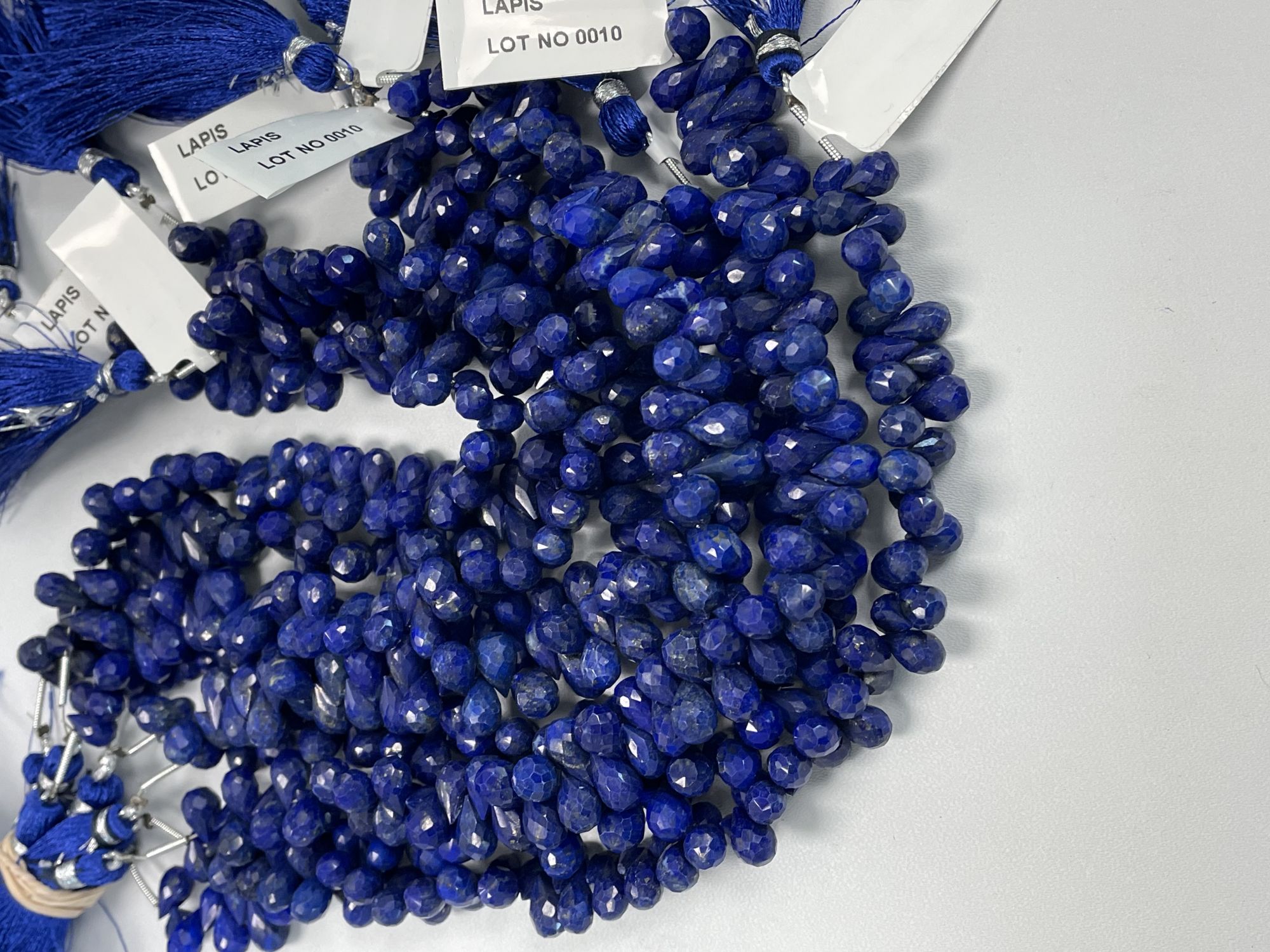 Lapis Drop Faceted