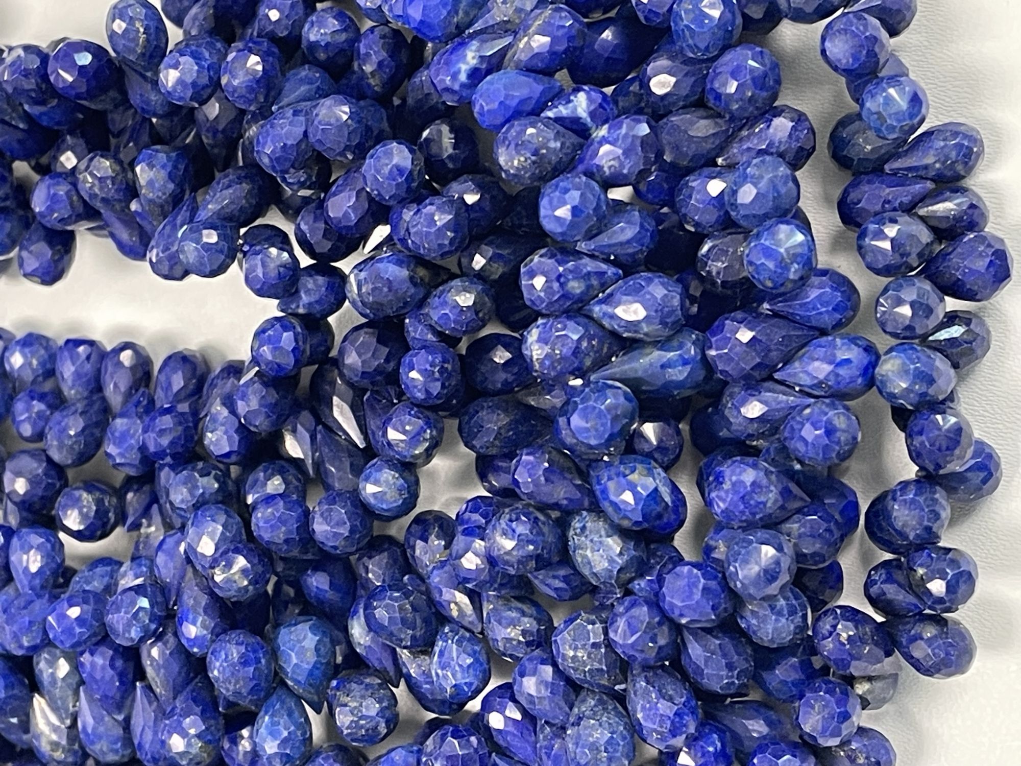 Lapis Drop Faceted