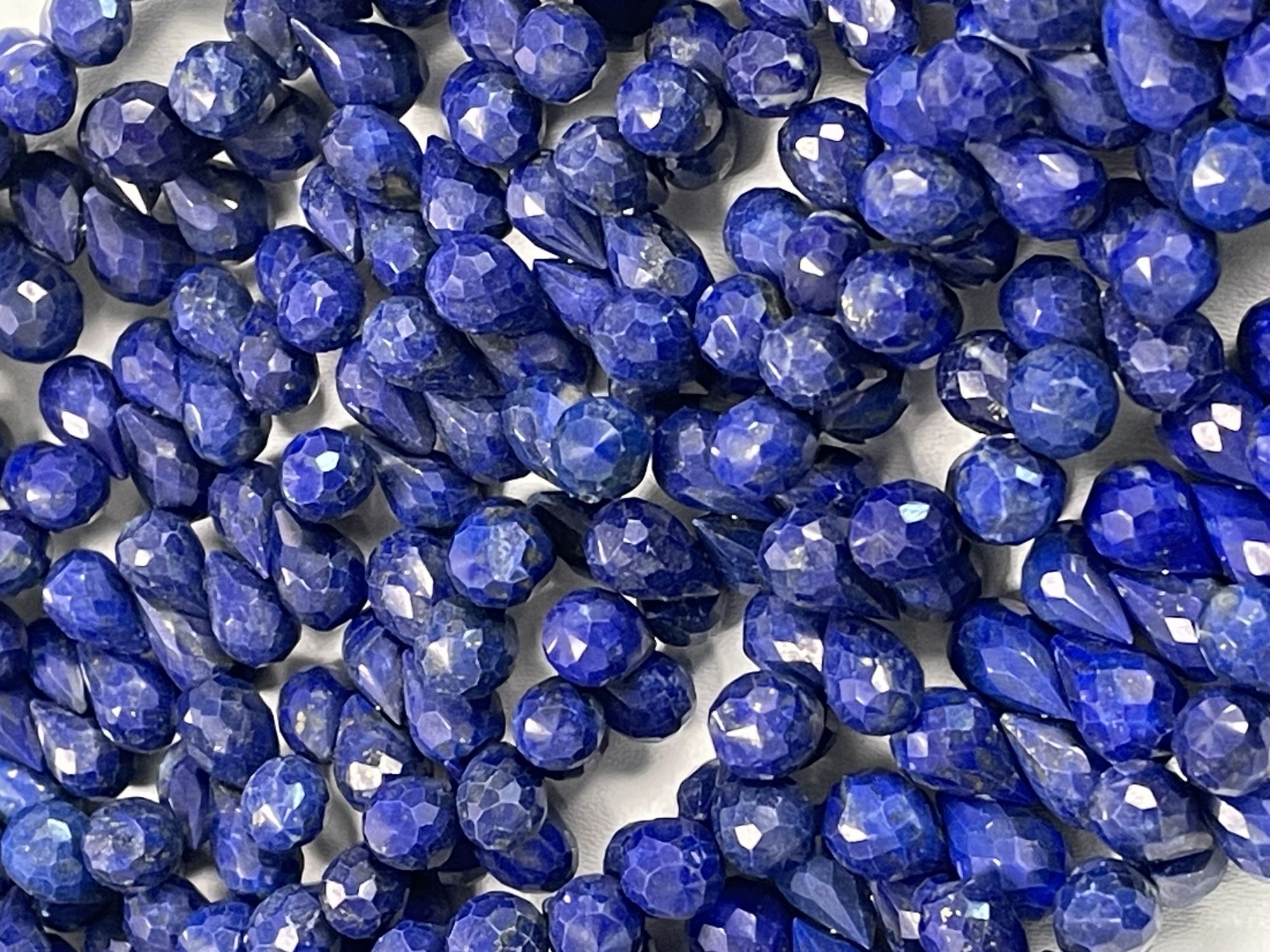 Lapis Drop Faceted