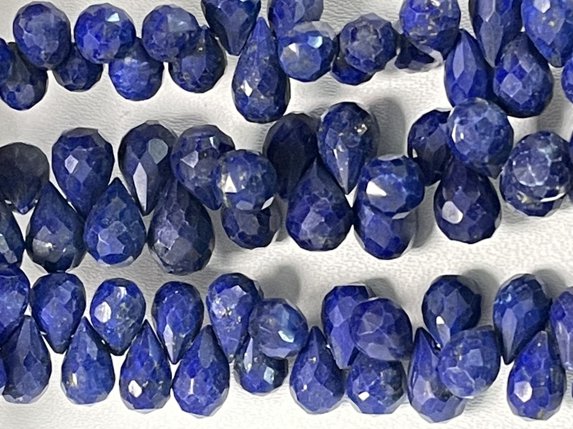 Lapis Drop Faceted