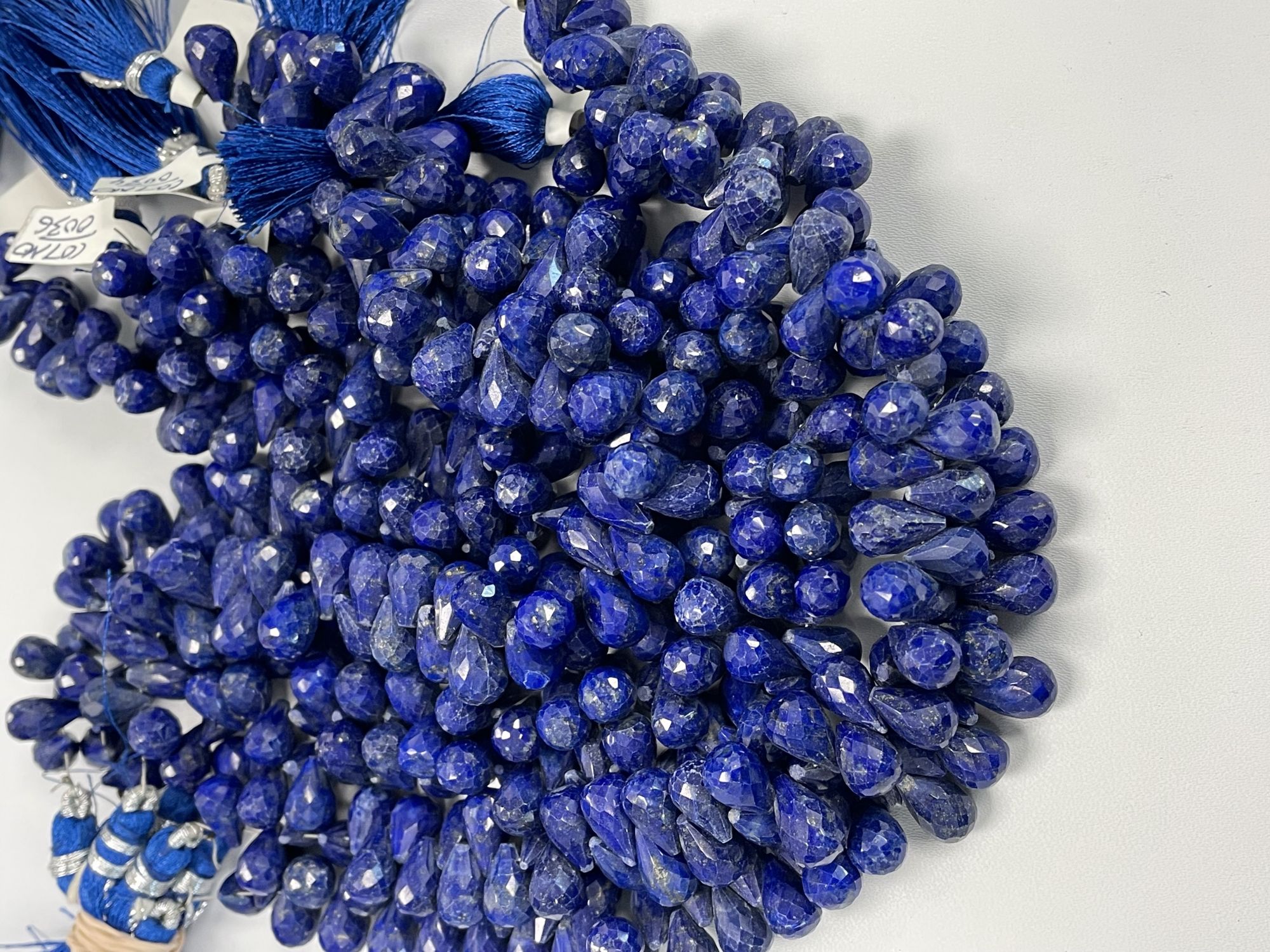 Lapis Drop Faceted