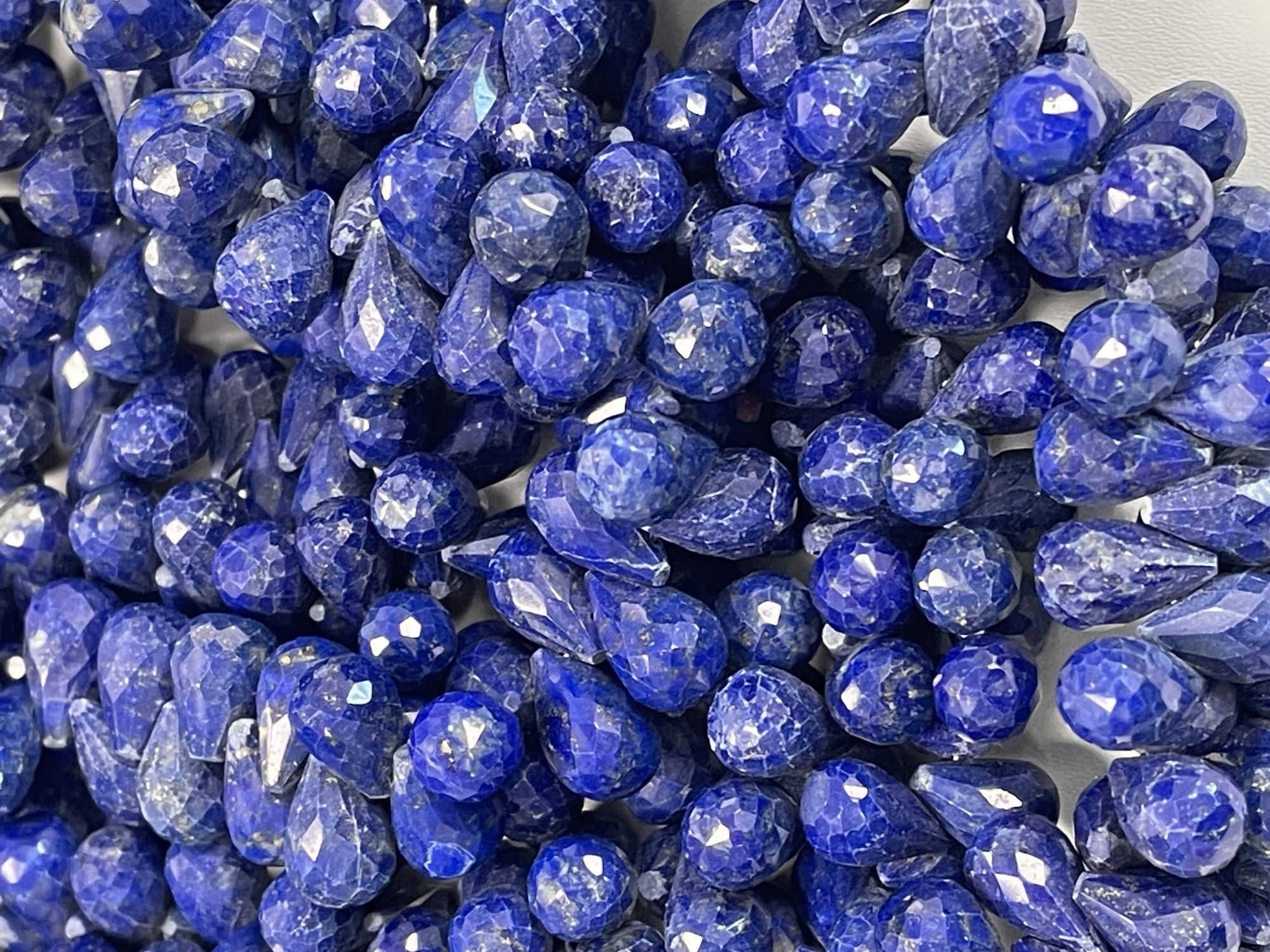 Lapis Drop Faceted