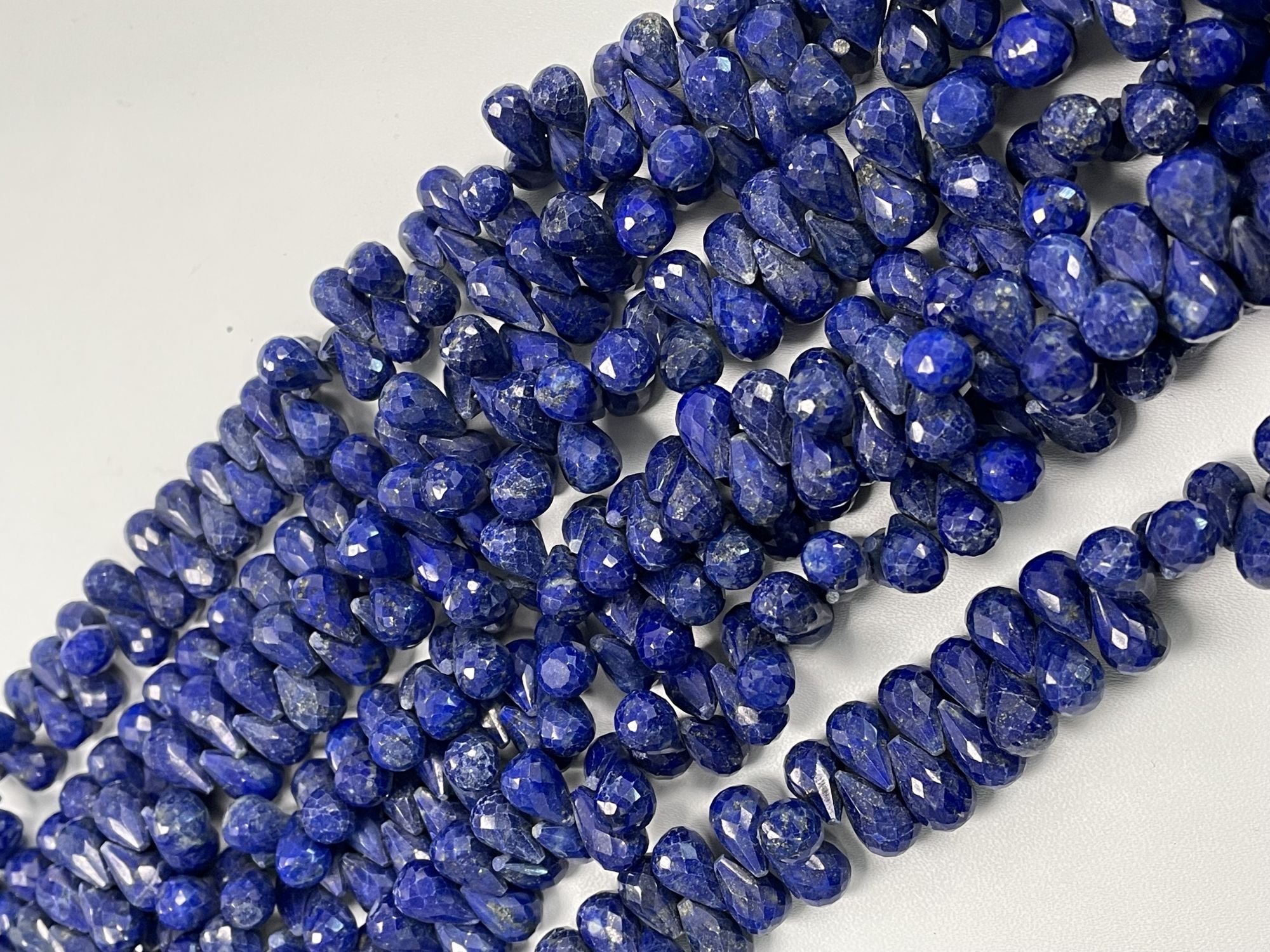 Lapis Drop Faceted