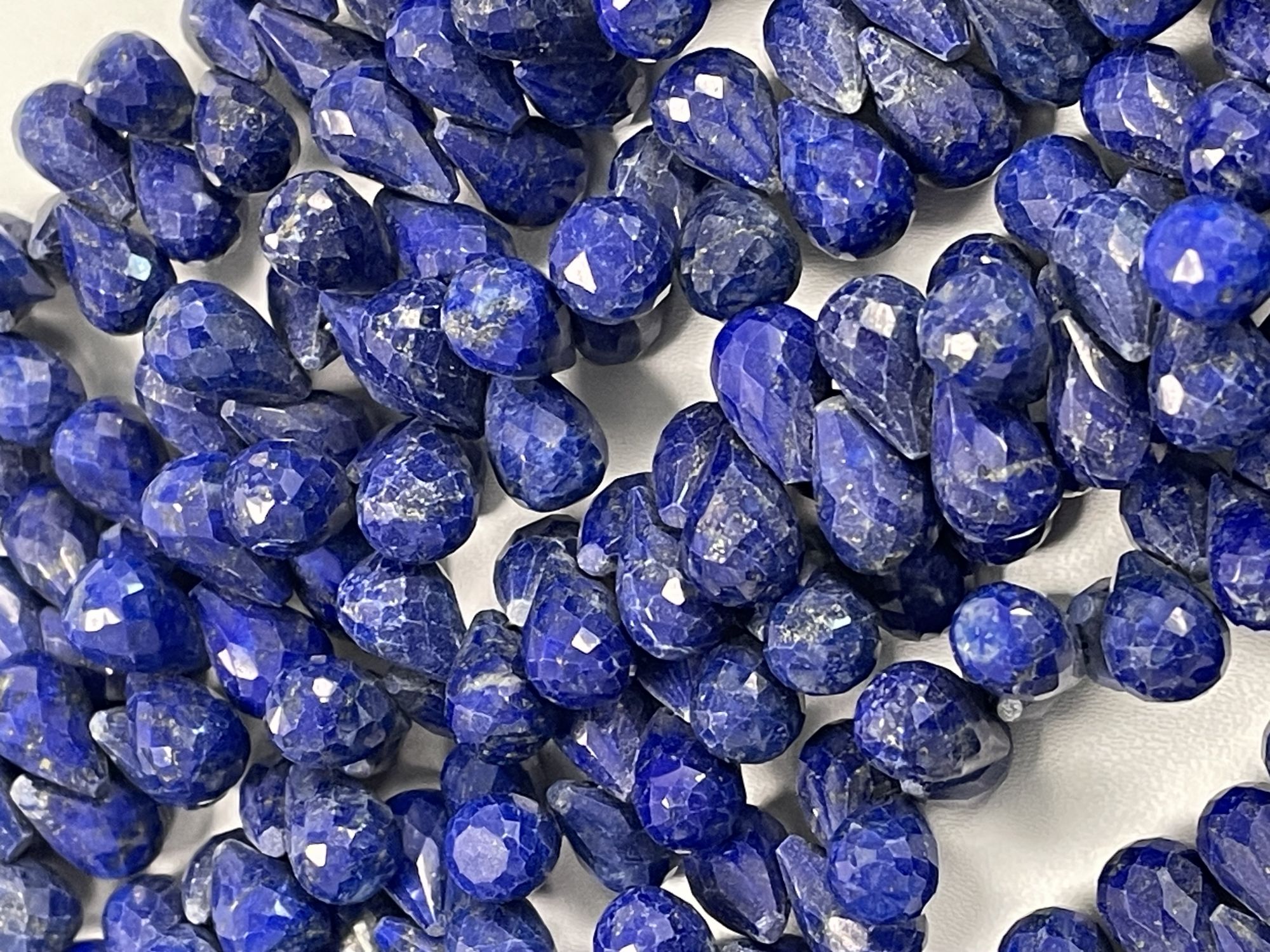 Lapis Drop Faceted