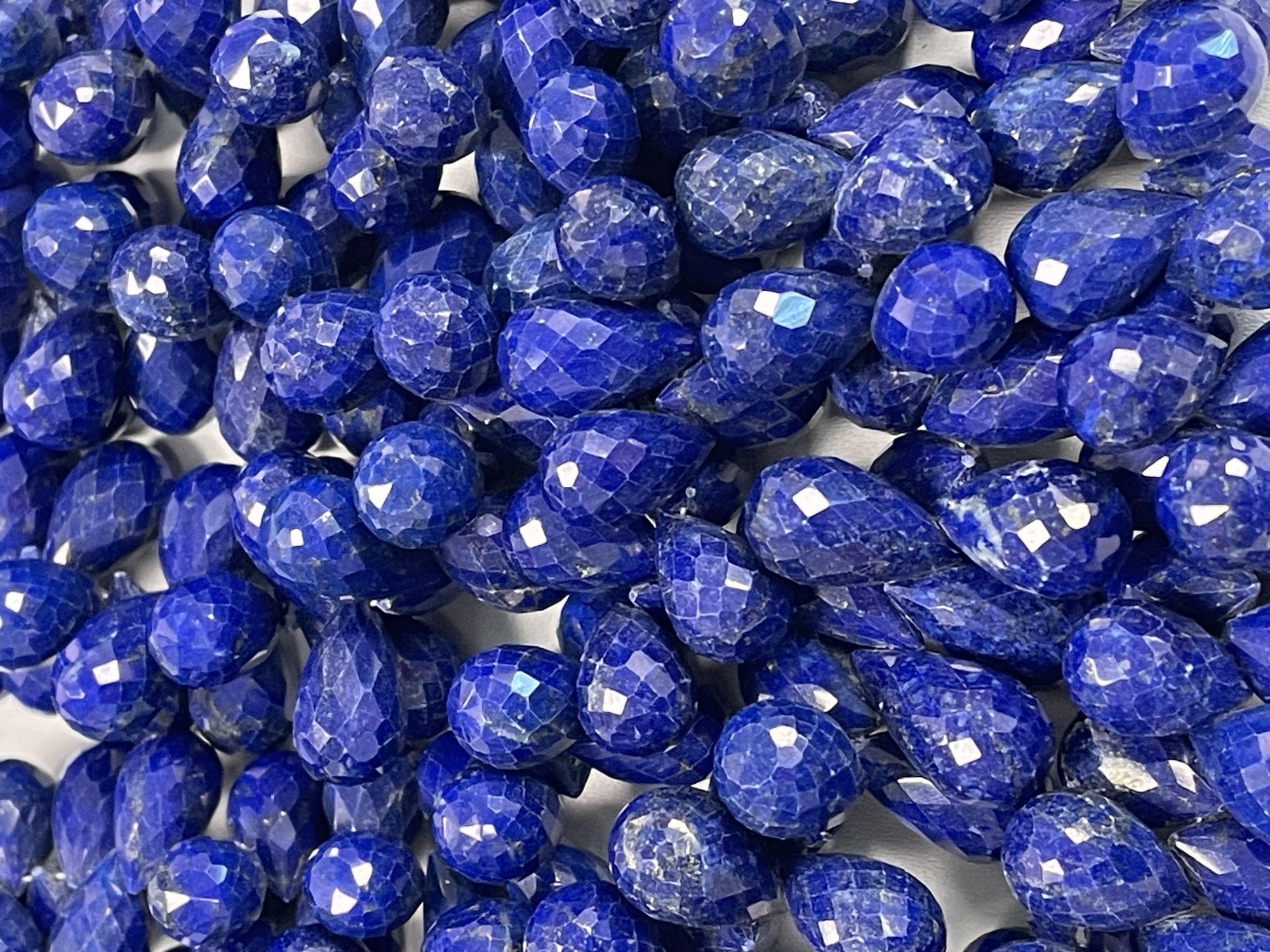 Lapis Drop Faceted