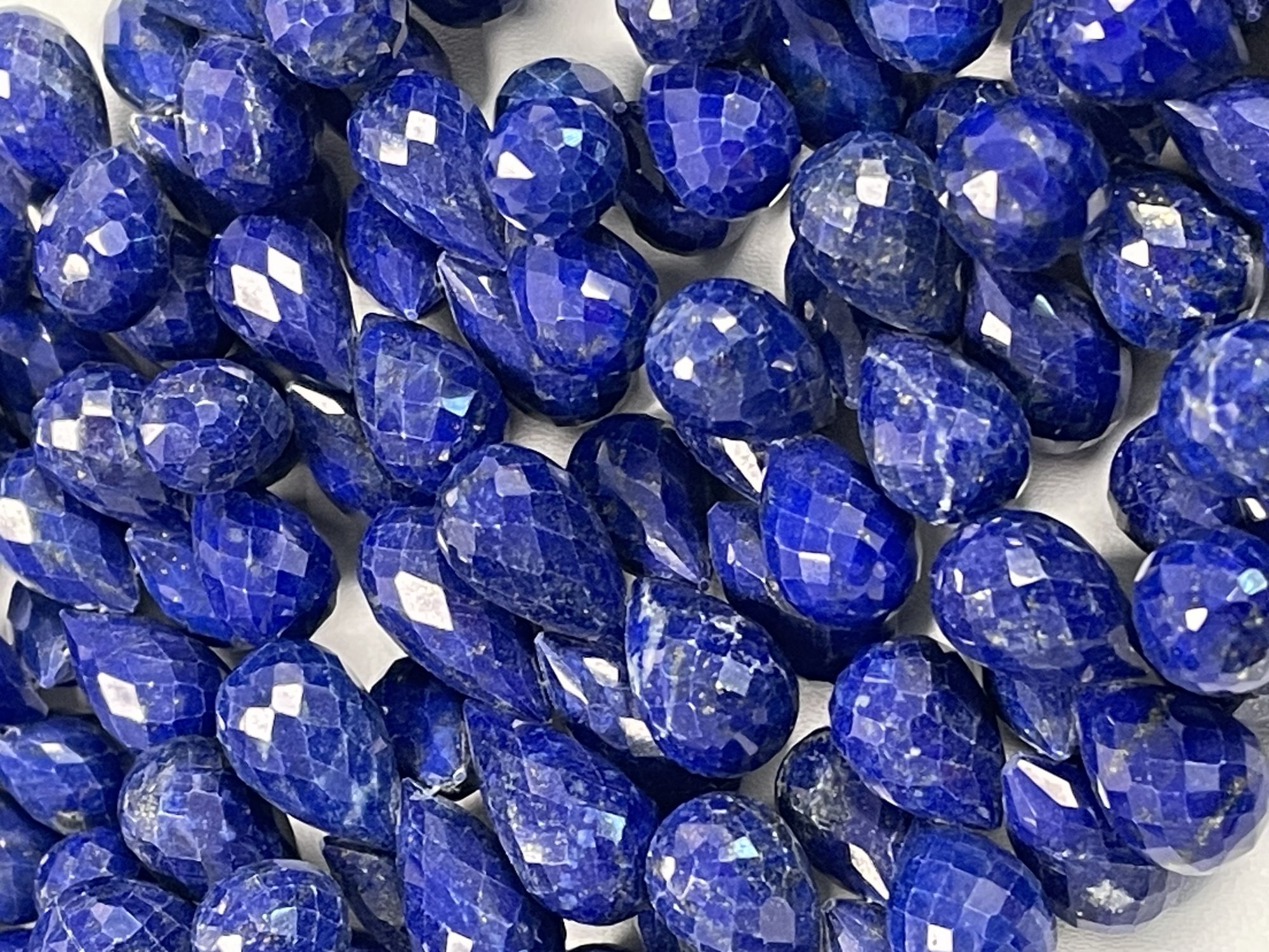 Lapis Drop Faceted