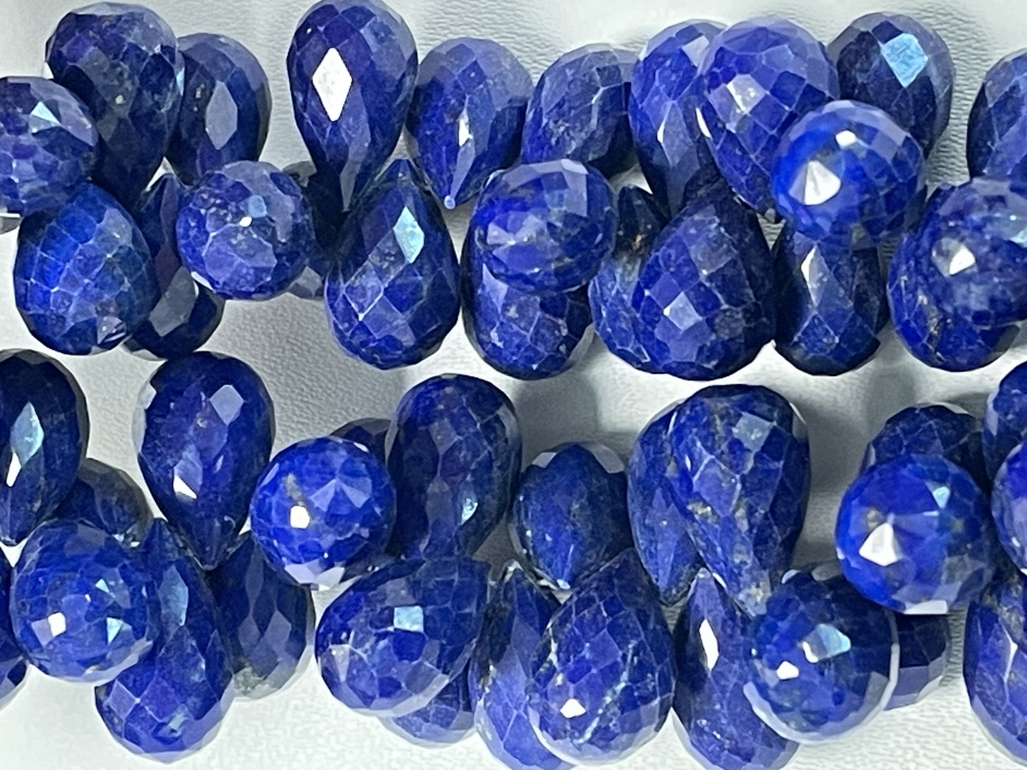 Lapis Drop Faceted