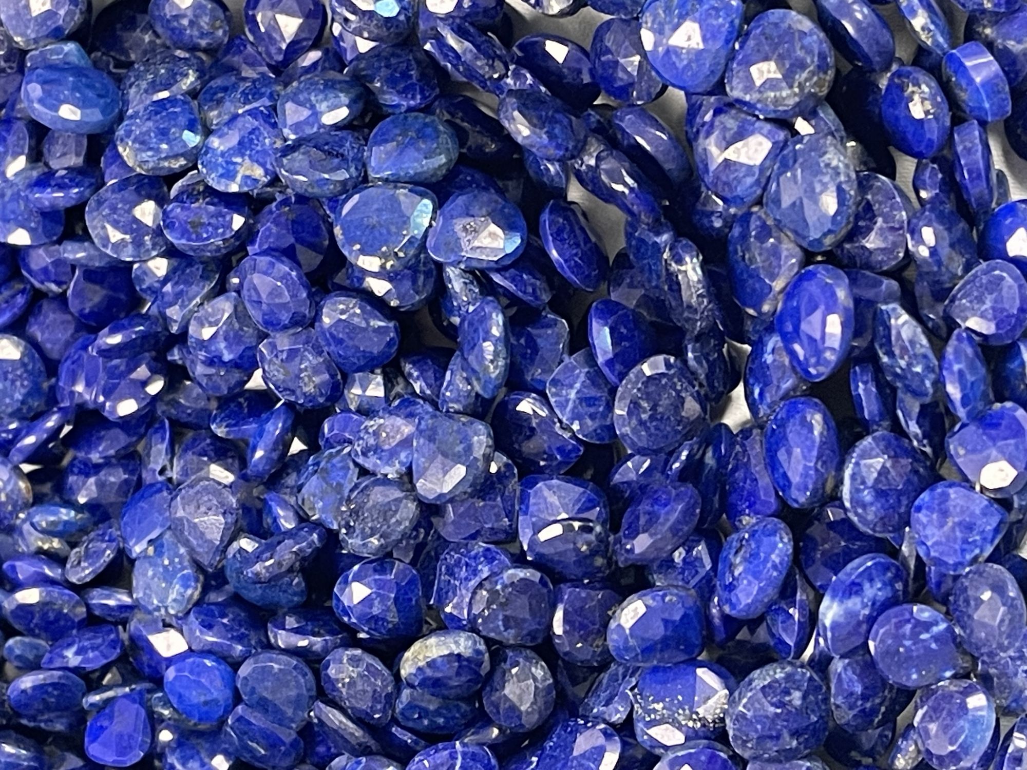 Lapis Heart Faceted
