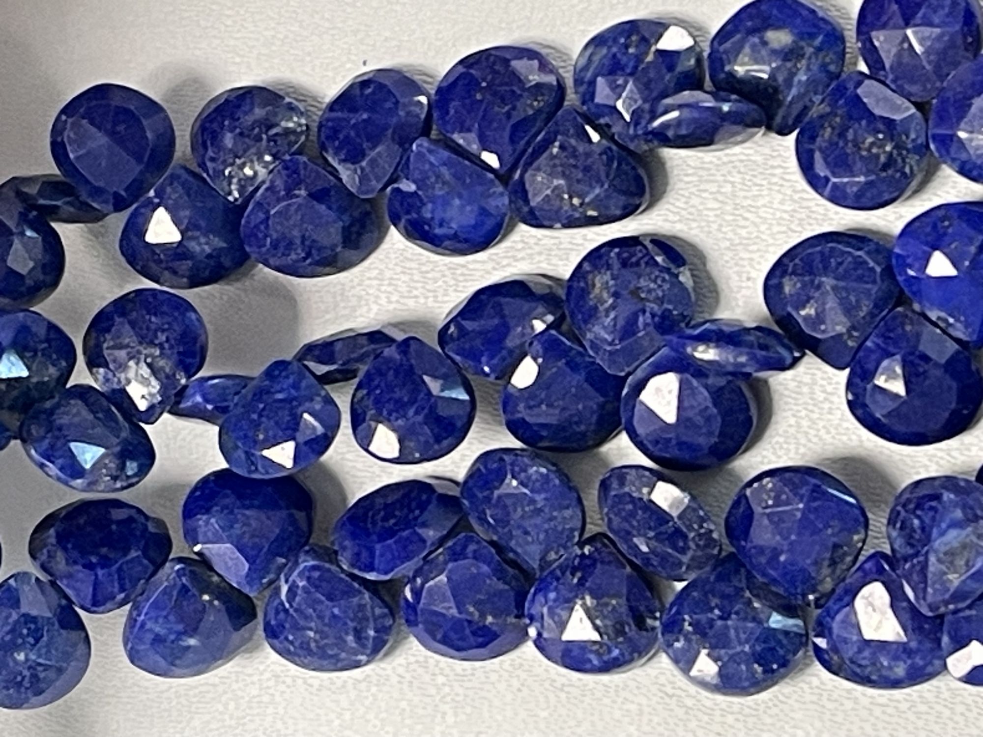 Lapis Heart Faceted