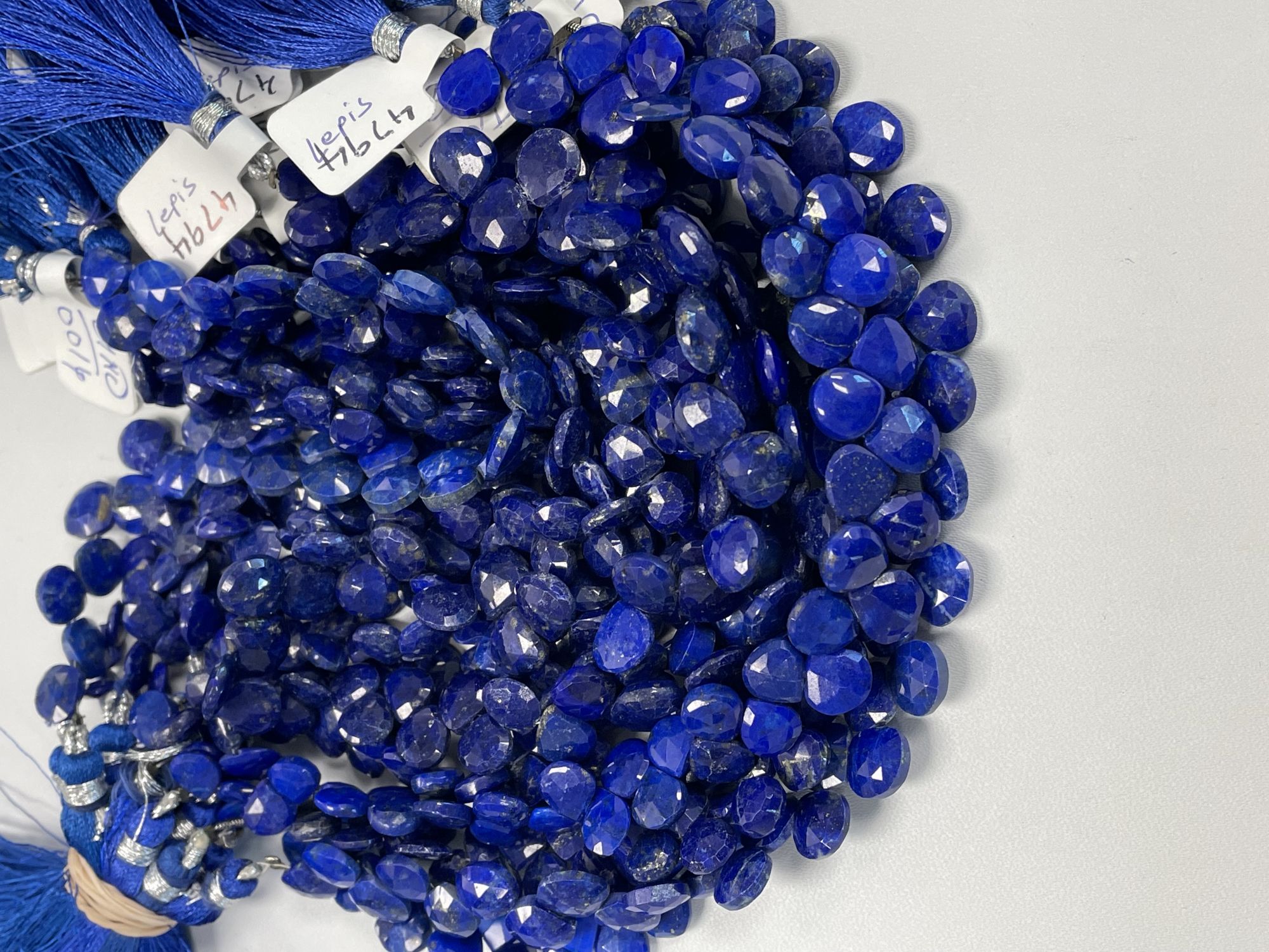 Lapis Heart Faceted