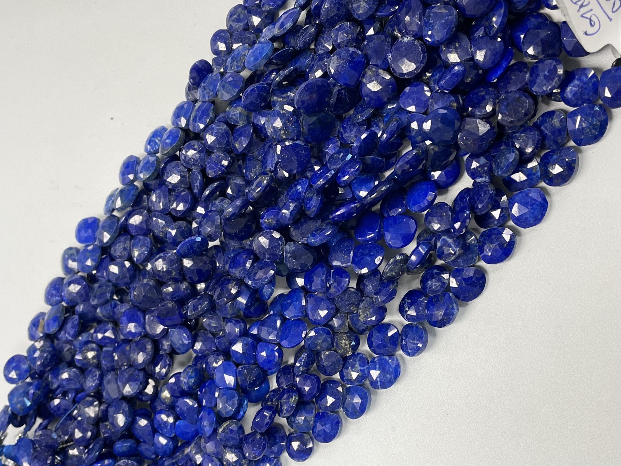 Lapis Heart Faceted