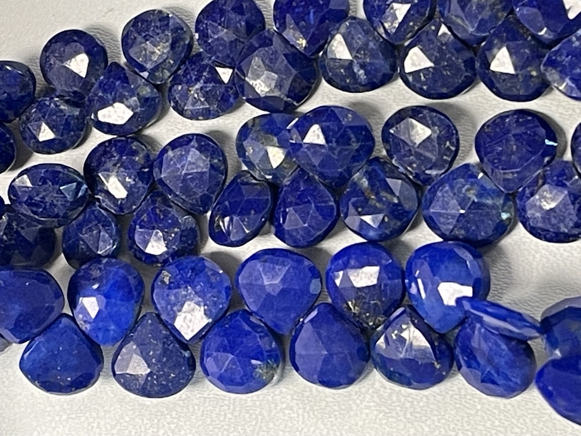 Lapis Heart Faceted