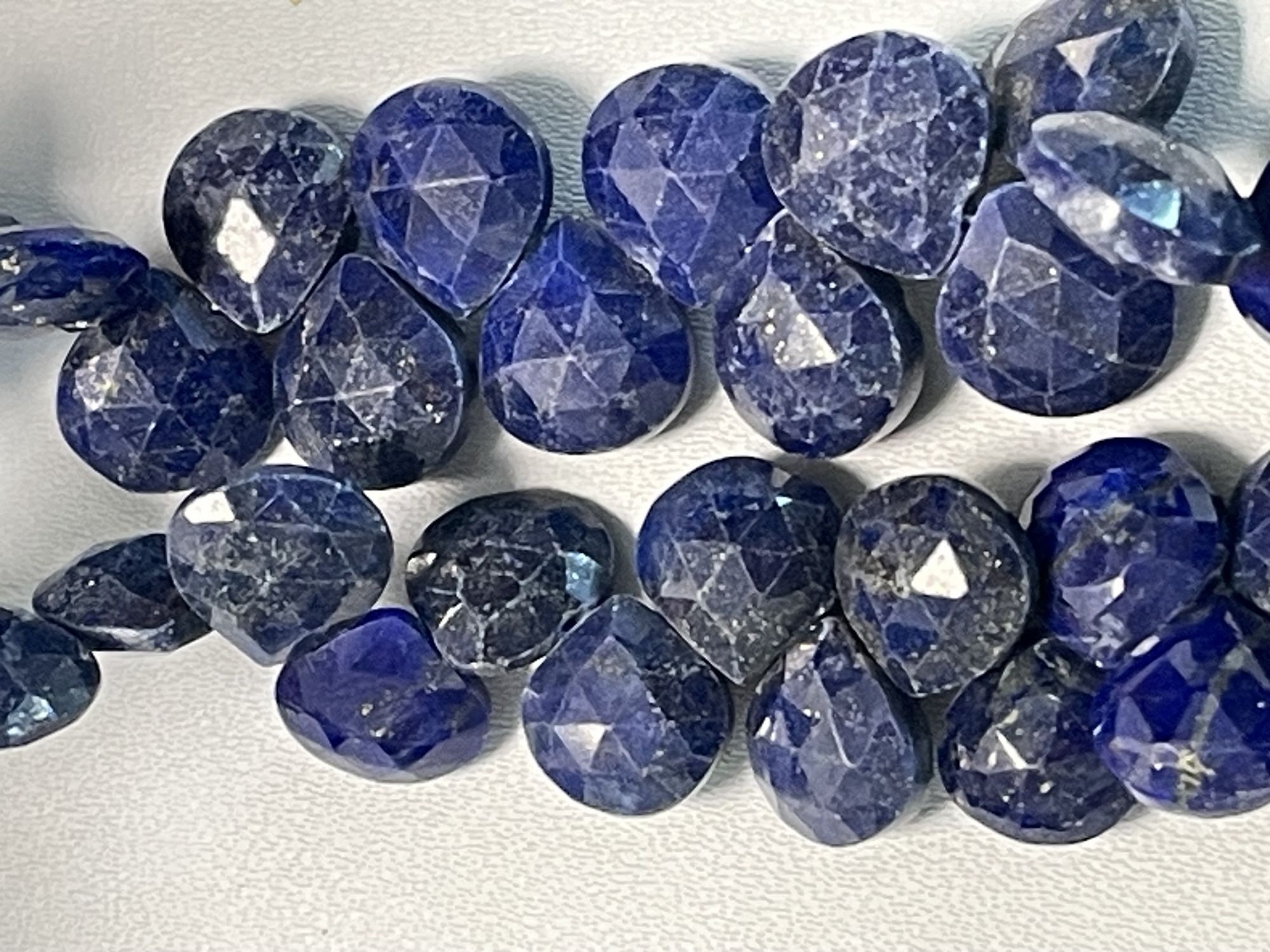 Lapis Heart Faceted