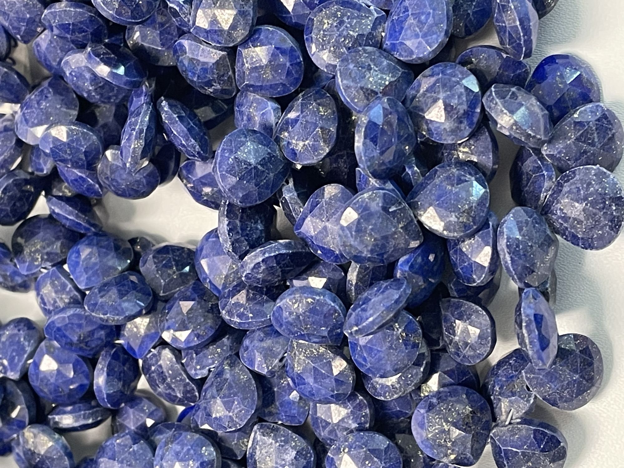 Lapis Heart Faceted