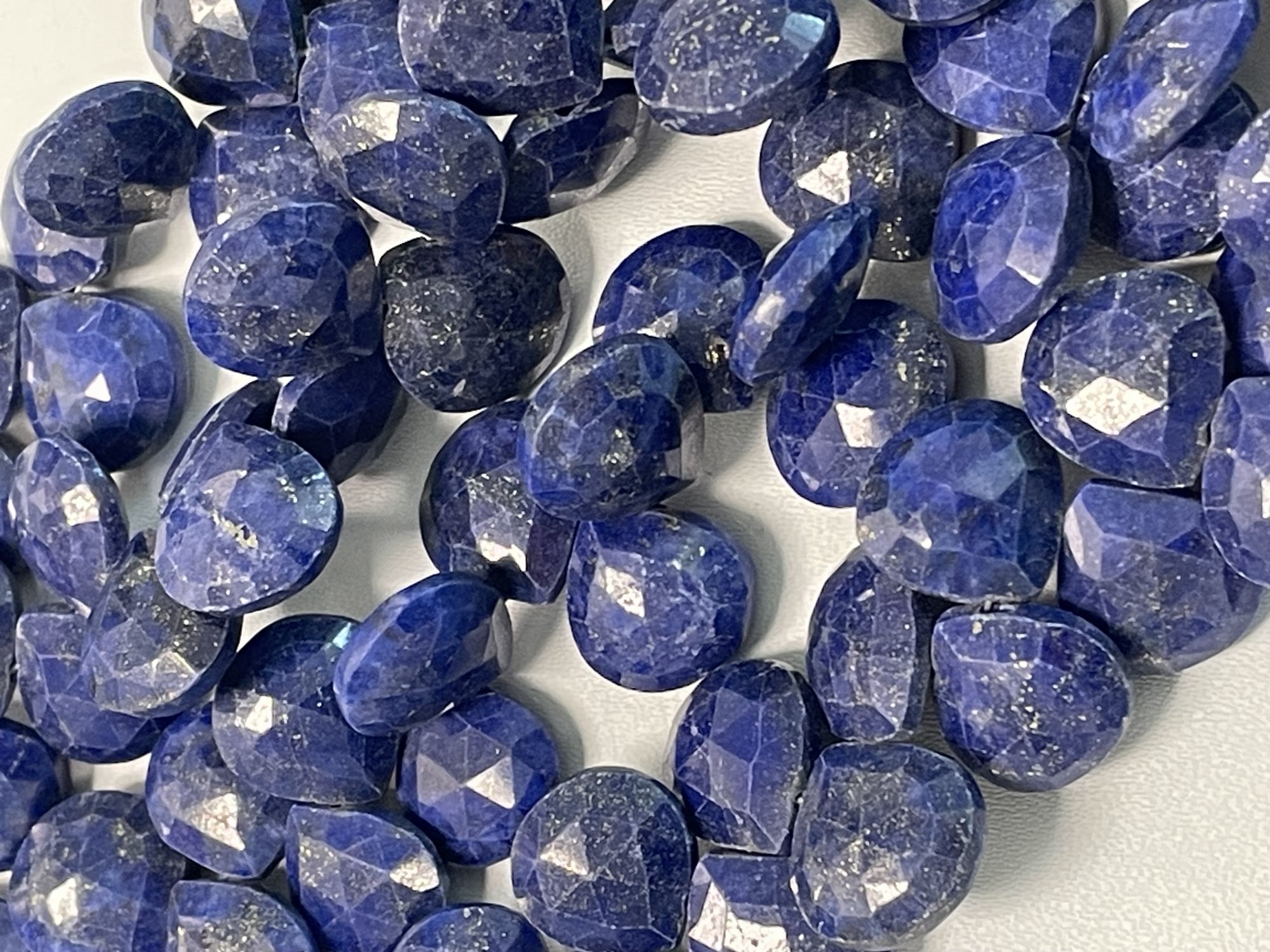 Lapis Heart Fceted