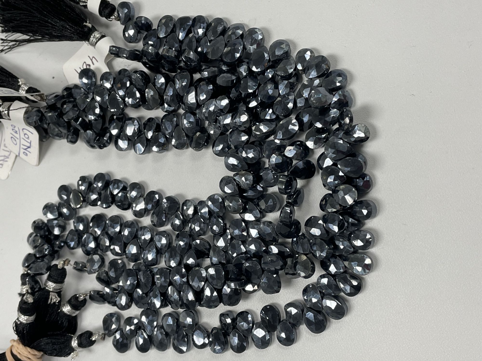 Mystic Black Spinel Pear Faceted