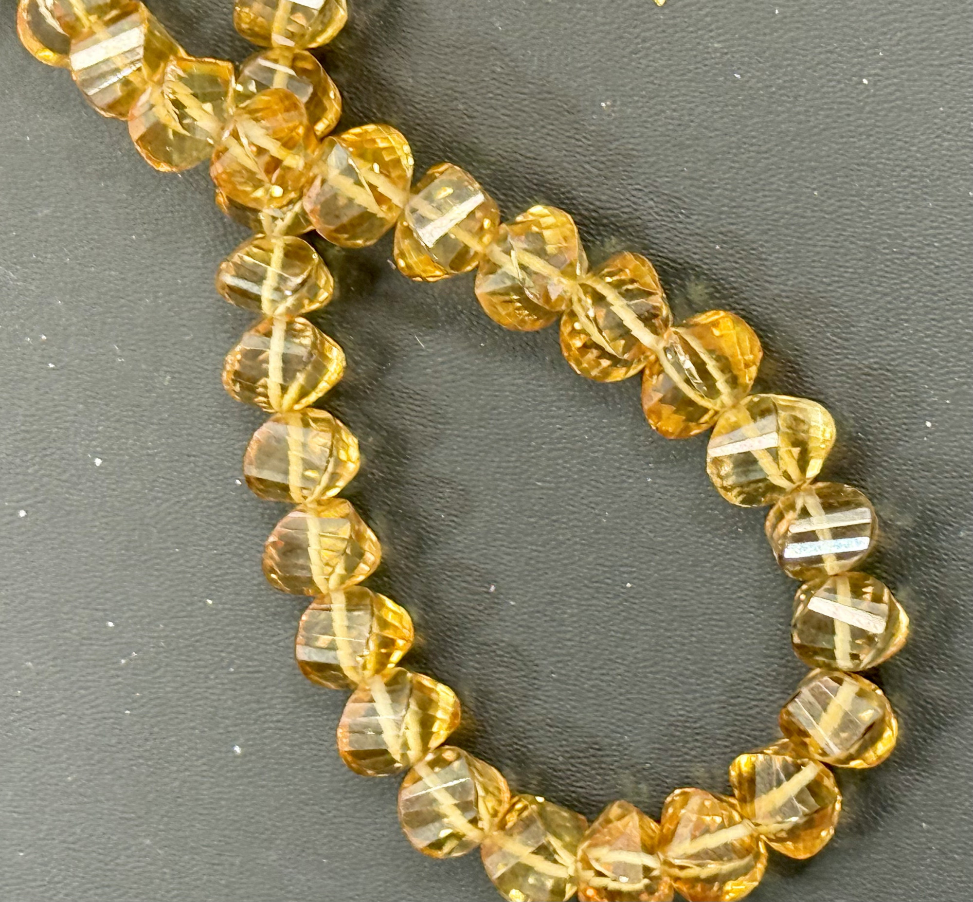 Hydro Quartz Twisted Drop Faceted