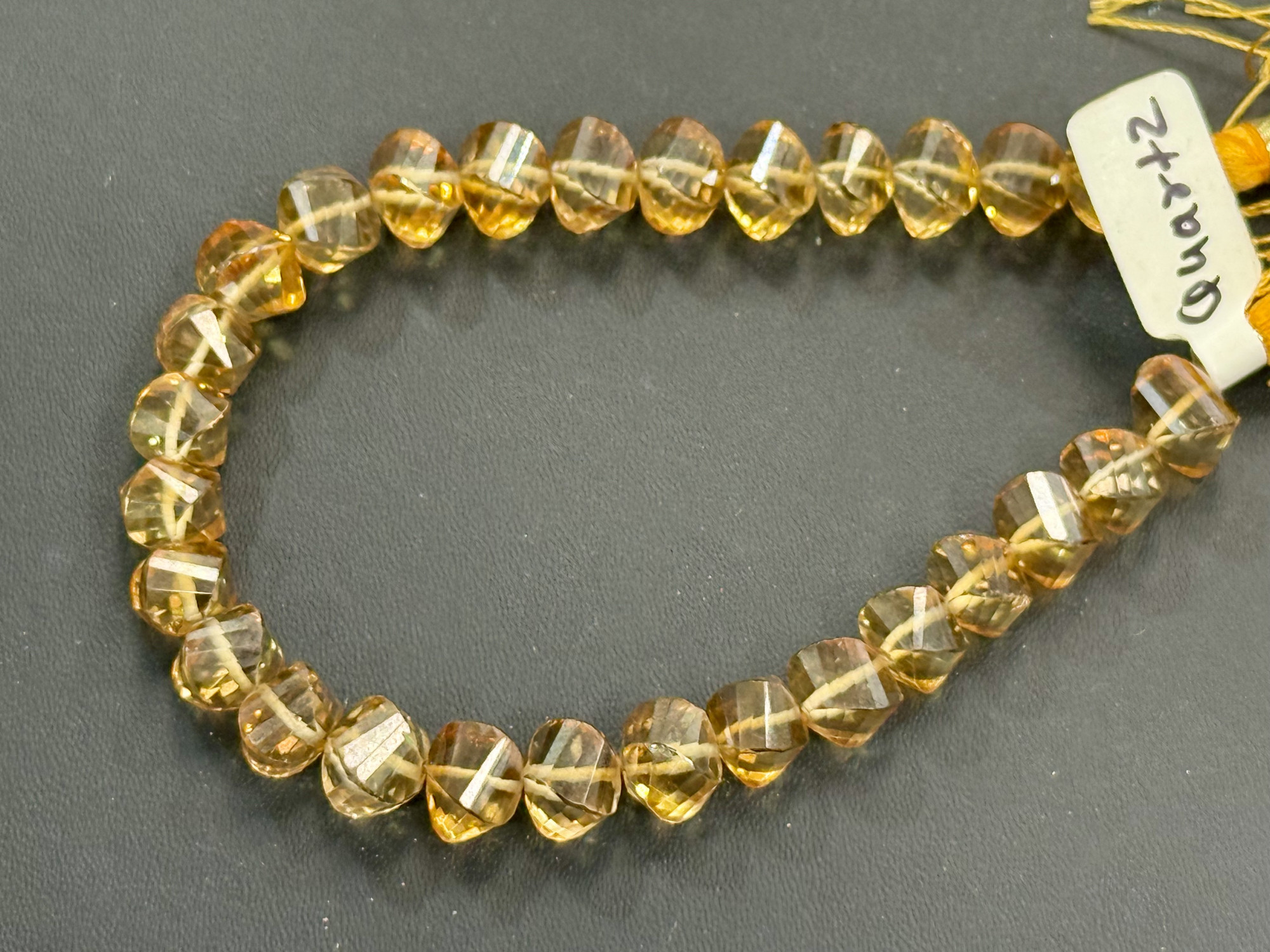Hydro Quartz Twisted Drop Faceted
