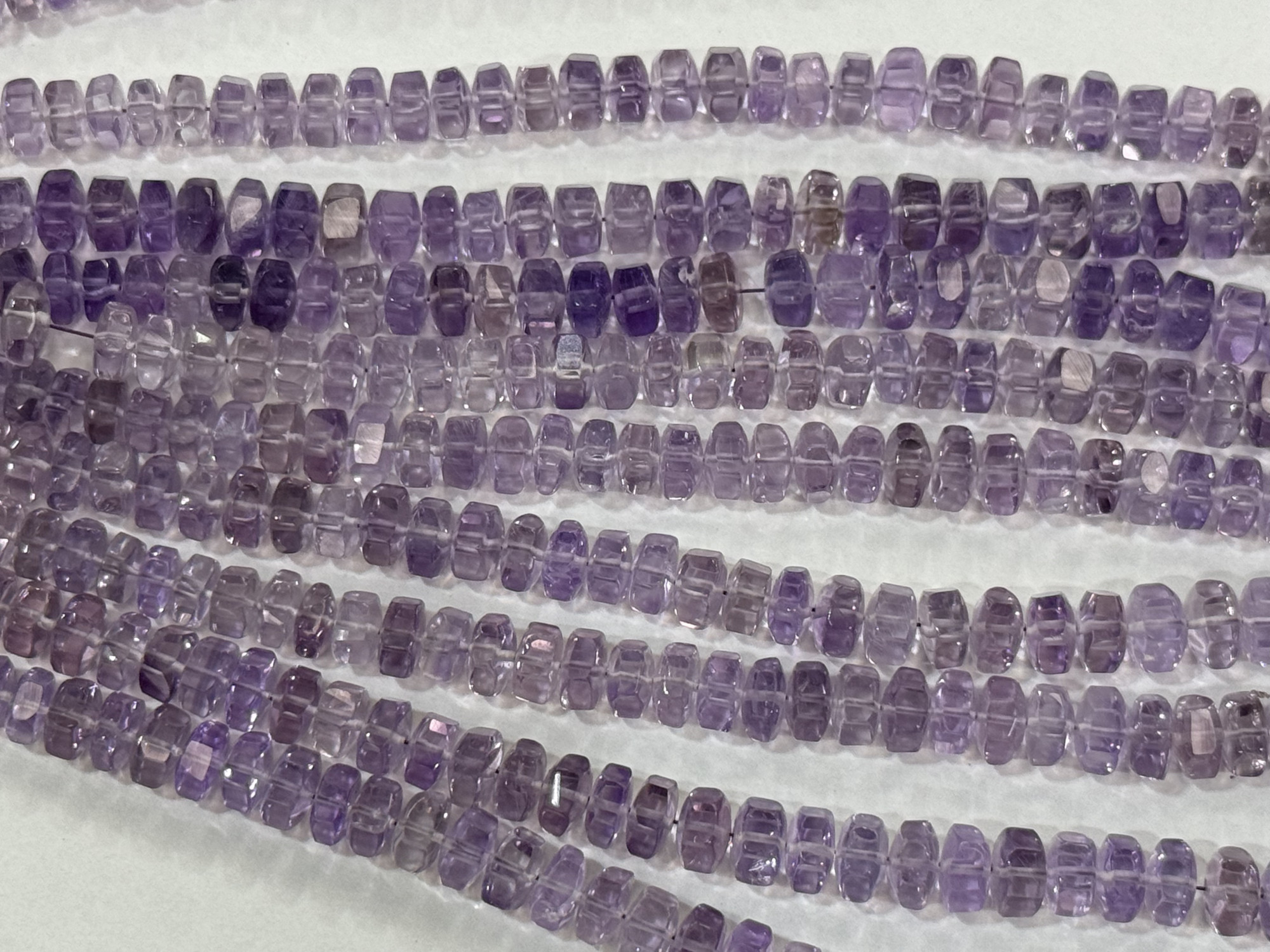 Amethyst bolts Faceted