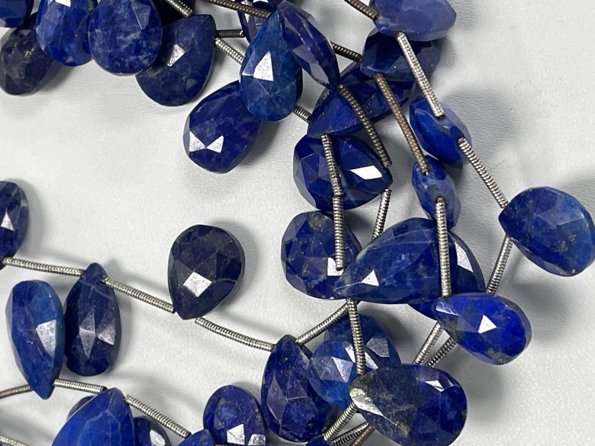Lapis Pear Faceted