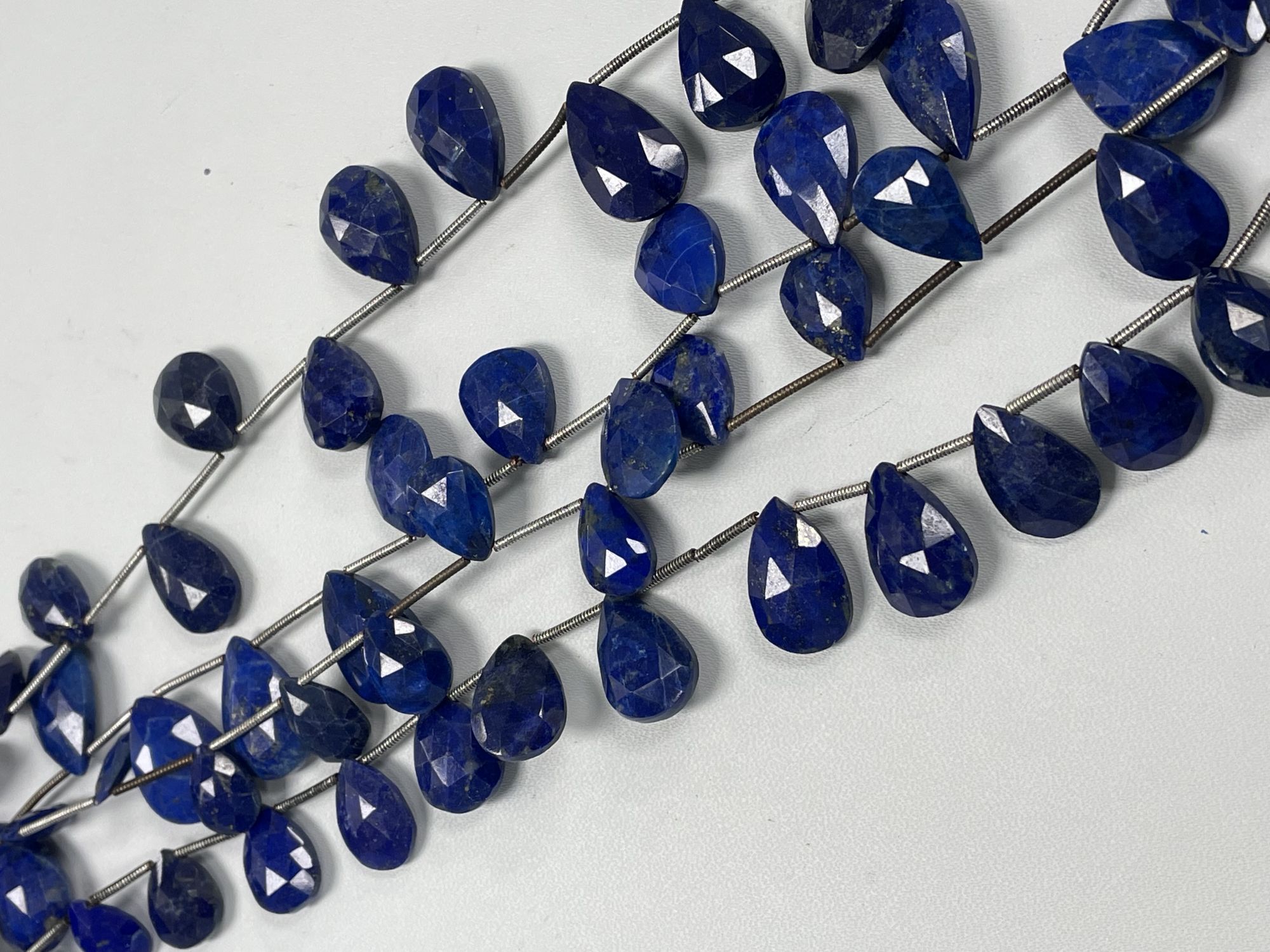 Lapis Pear Faceted