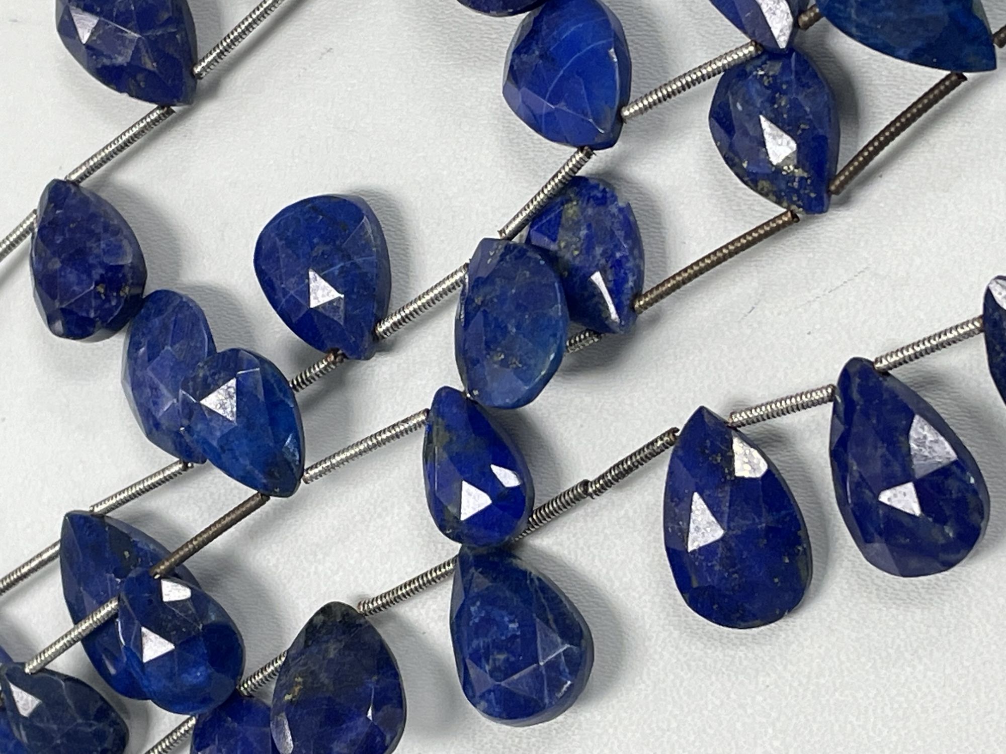 Lapis Pear Faceted