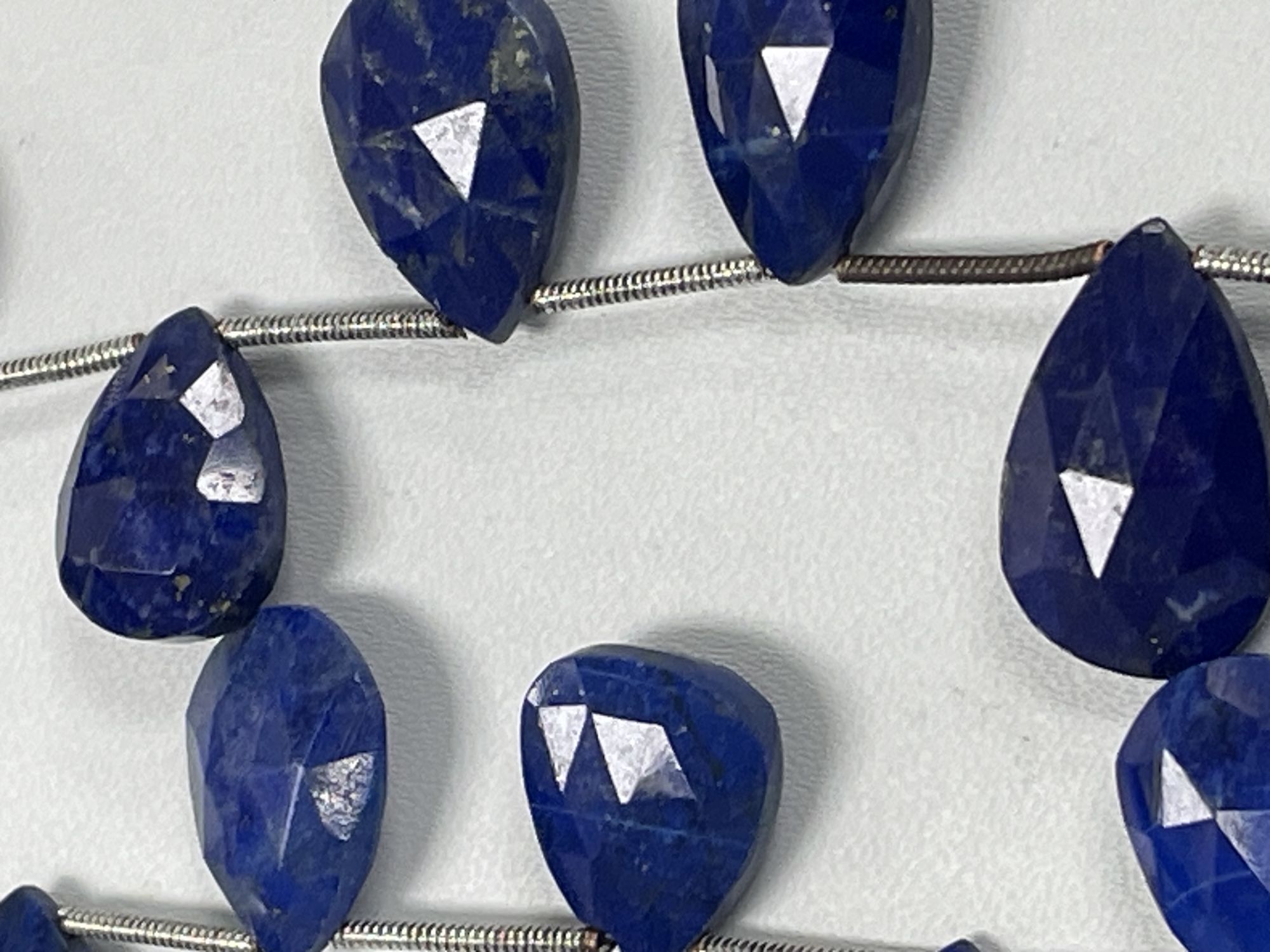 Lapis Pear Faceted