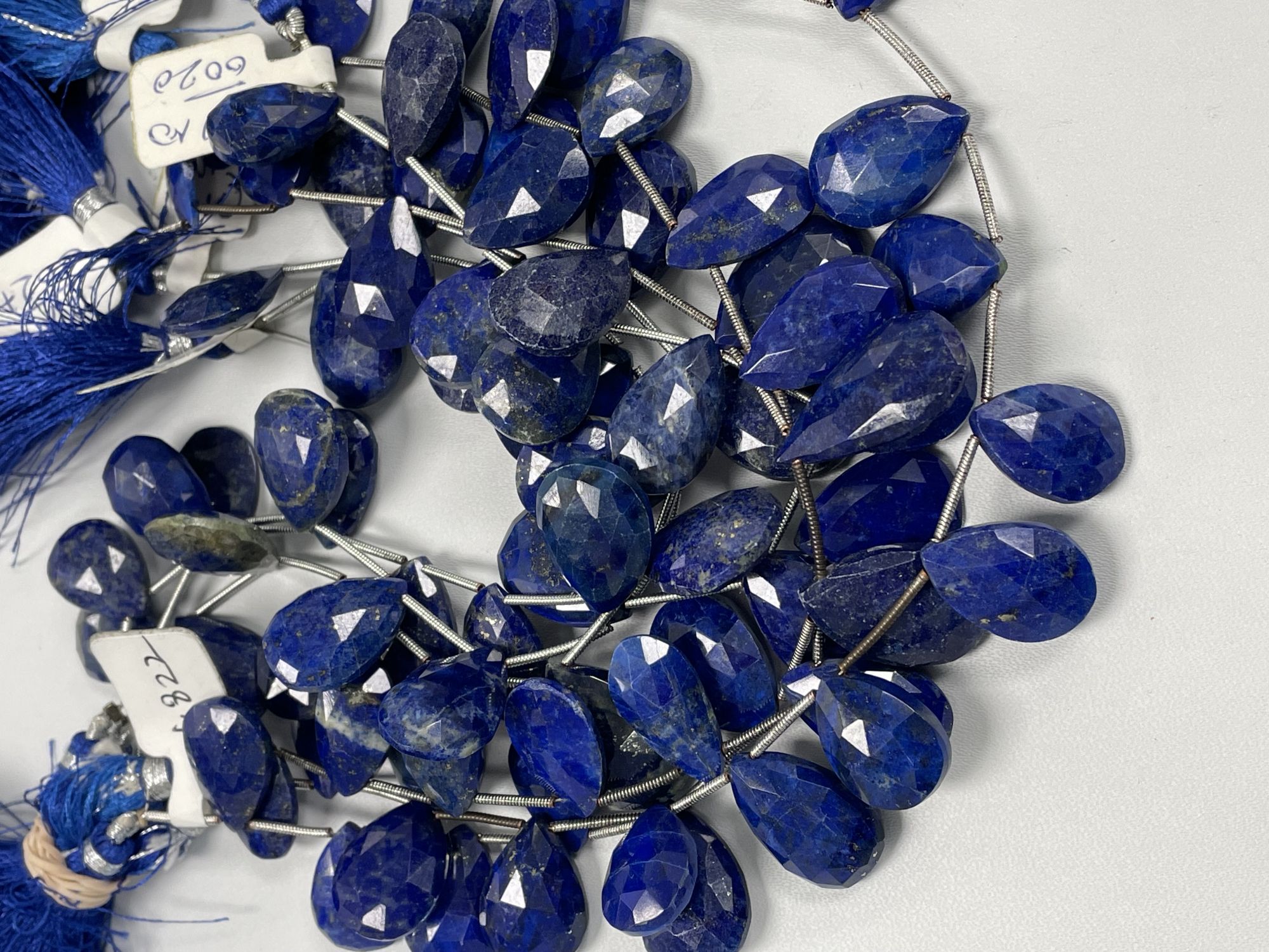 Lapis Pear Faceted