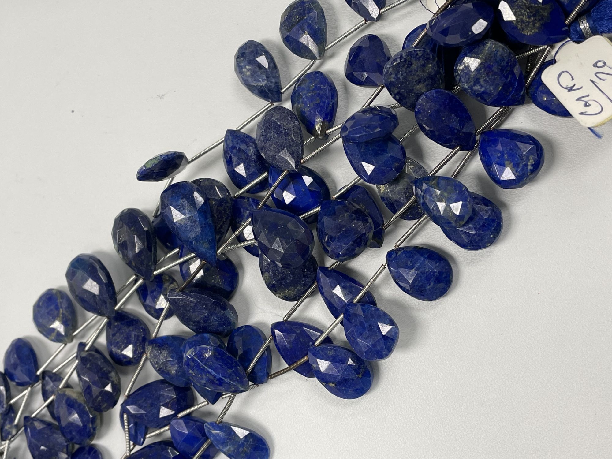 Lapis Pear Faceted