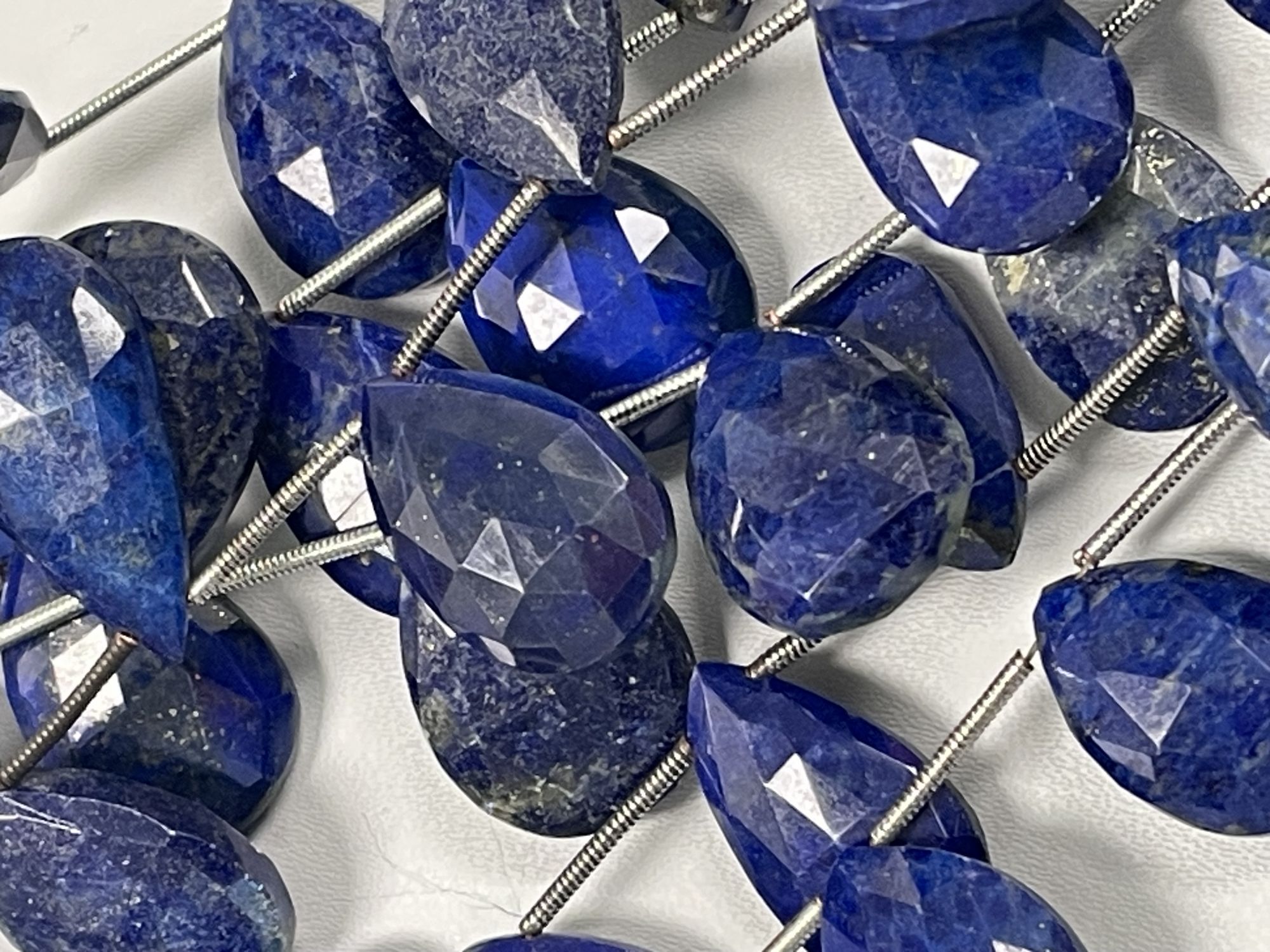 Lapis Pear Faceted
