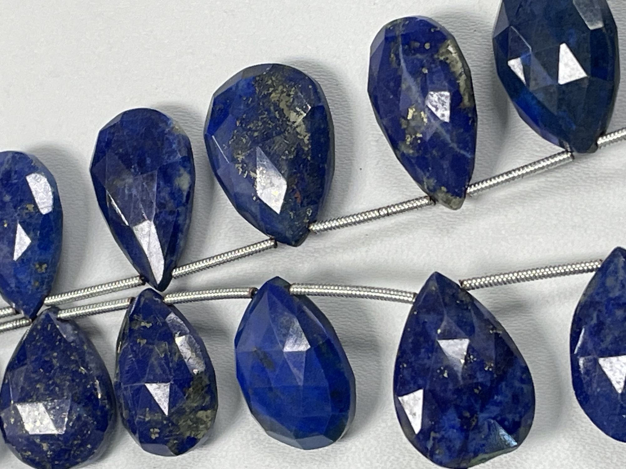 Lapis Pear Faceted