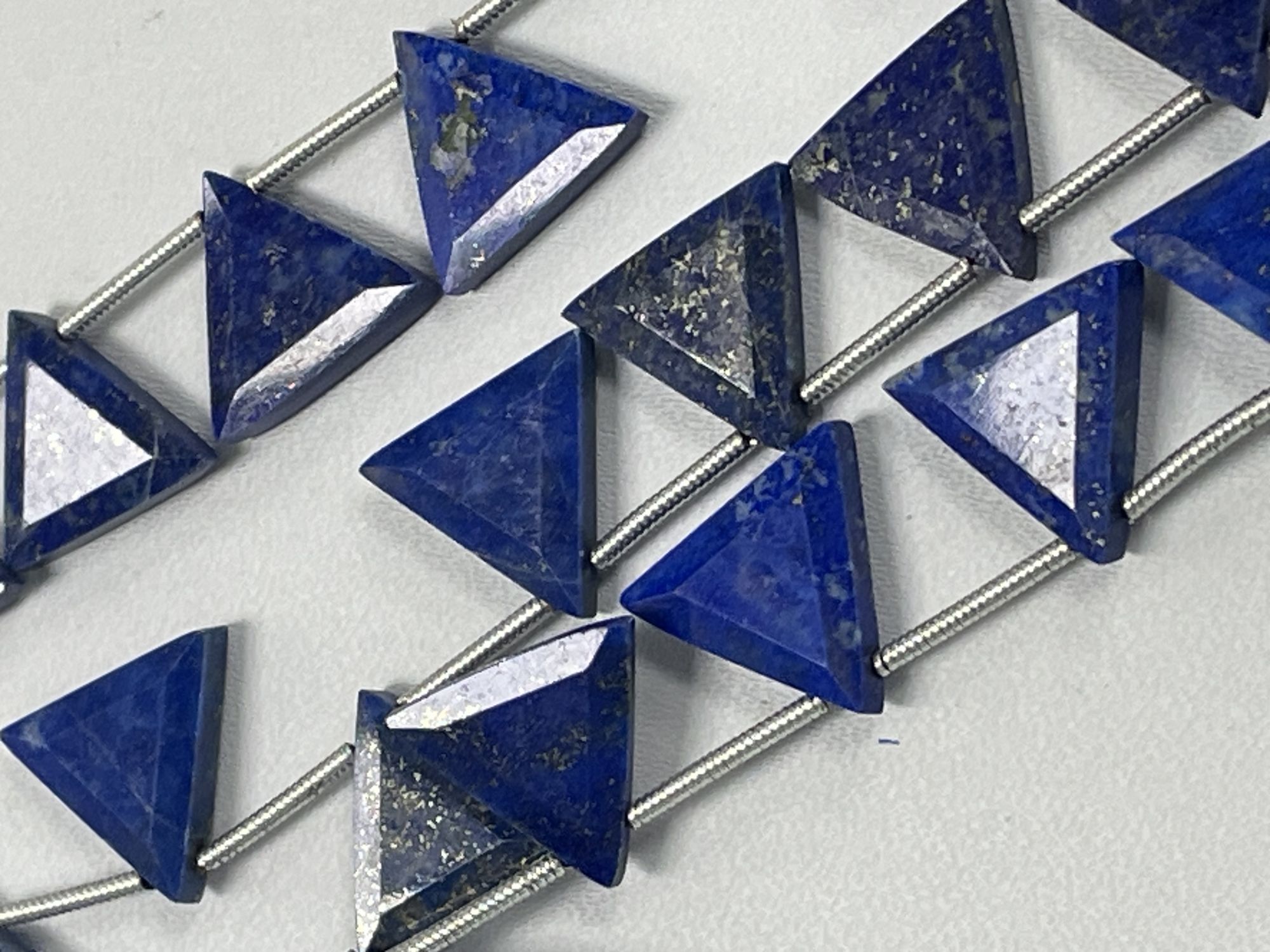 Lapis Trillion Faceted