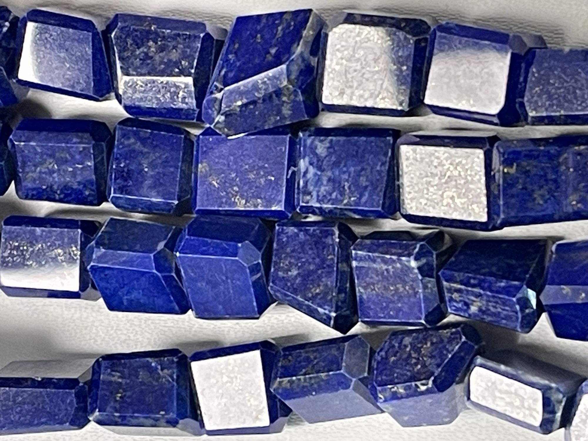 Lapis Nugget Faceted