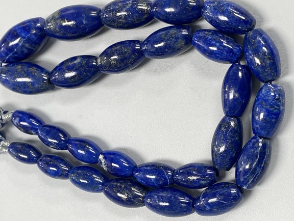 Lapis Barrel Smooth Necklace