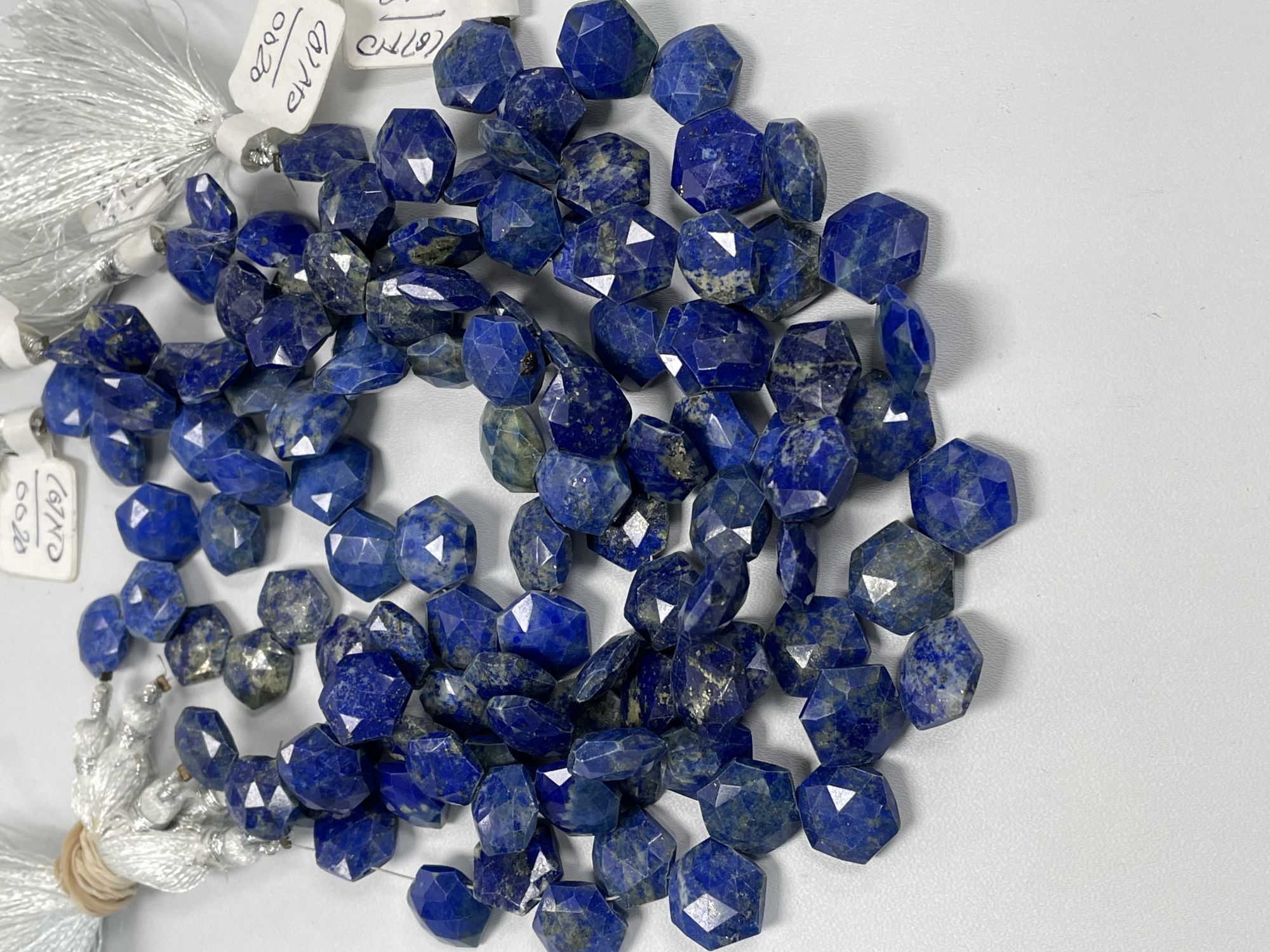 Lapis Hexagon Faceted