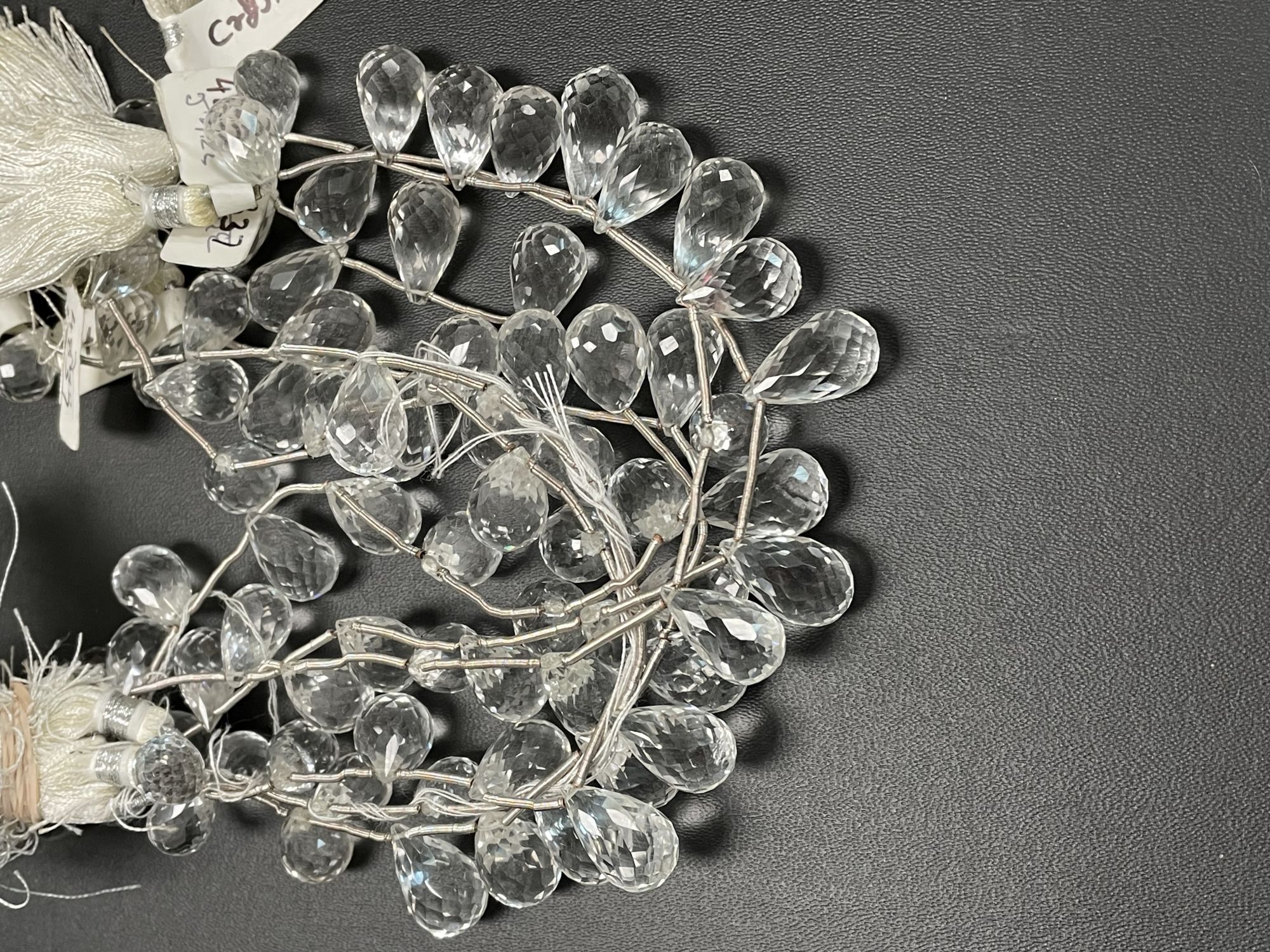 Crystal Quartz Drop Faceted