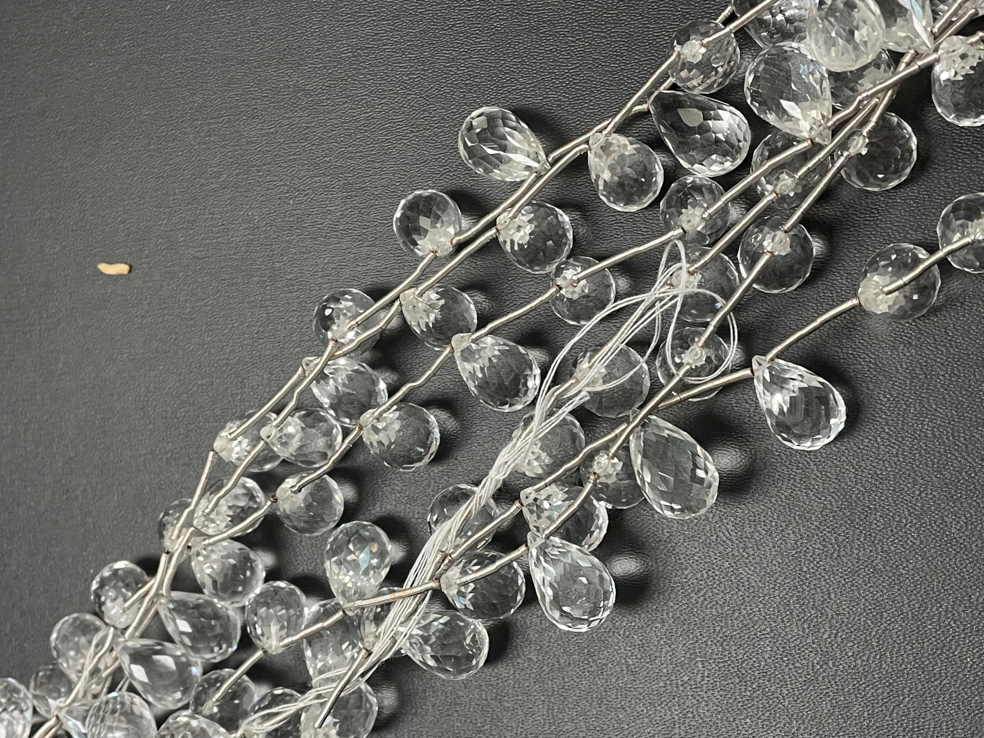 Crystal Quartz Drop Faceted