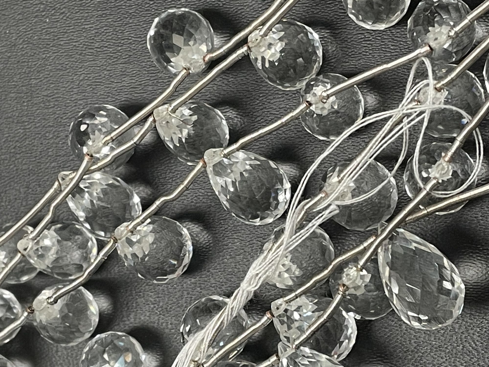 Crystal Quartz Drop Faceted