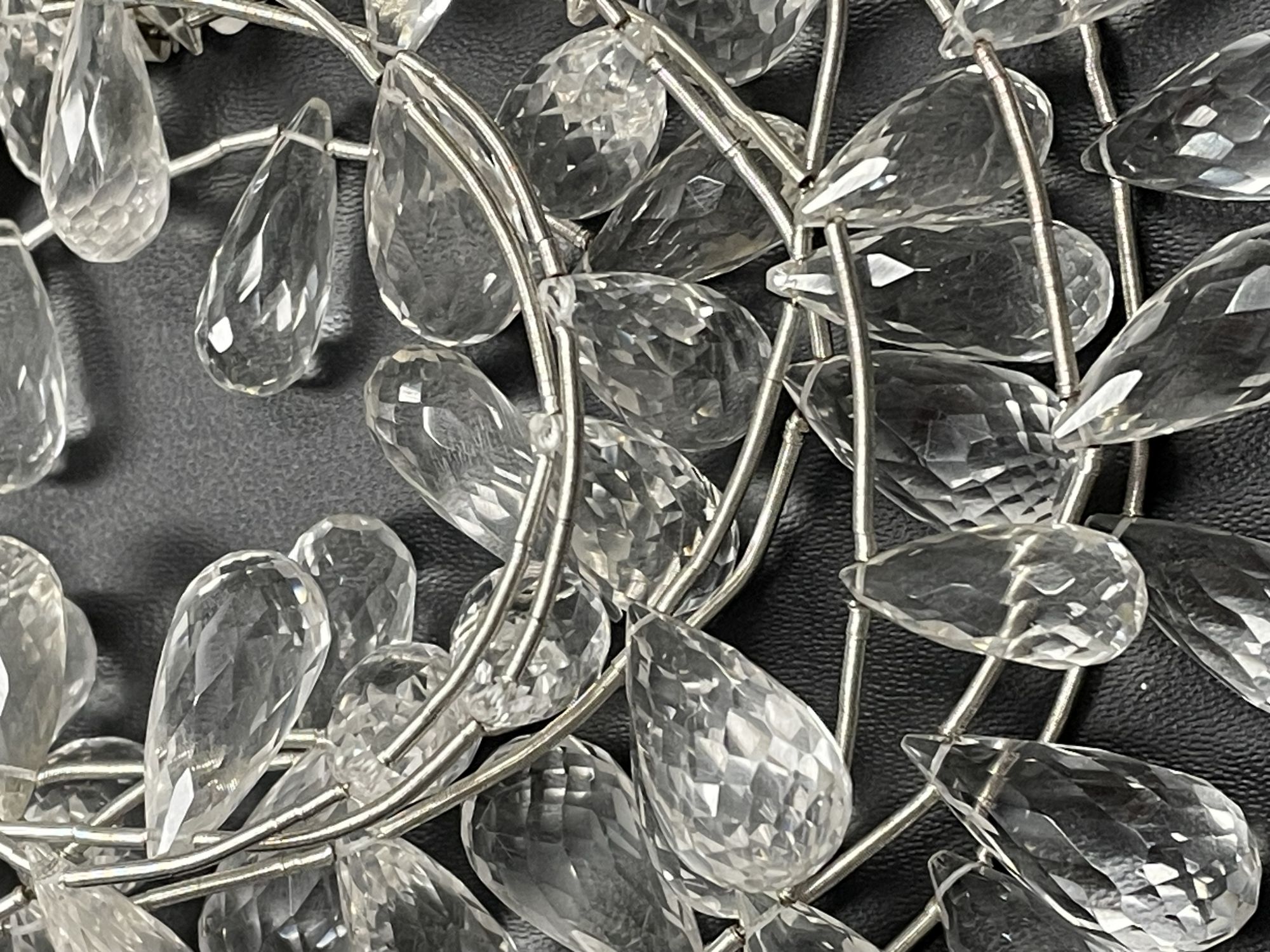 Crystal Quartz Drop Faceted