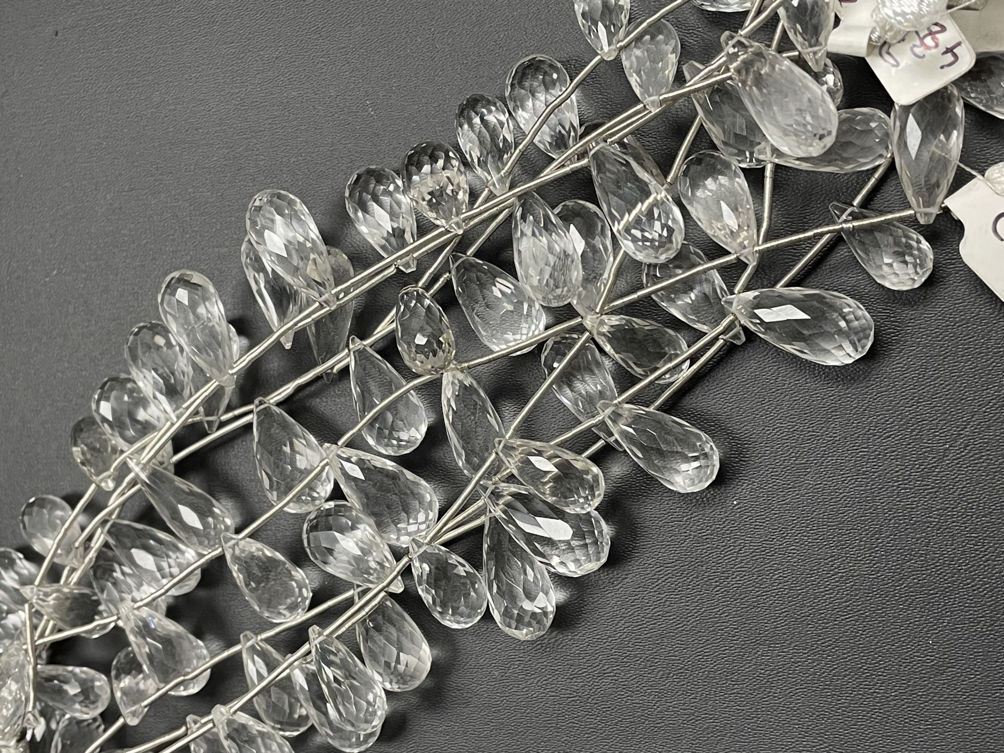 Crystal Quartz Drop Faceted